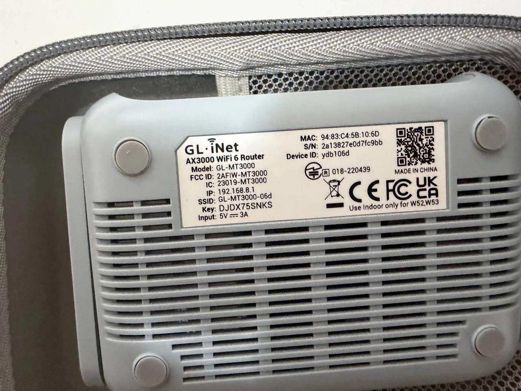 GL.iNet Beryl AX (GL-MT3000) Travel Router