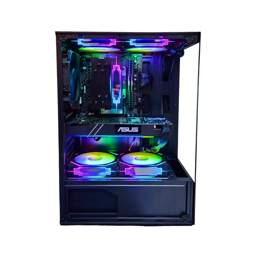 🌆Skyscraper🏢: RTX 1080 | Ryzen 5 3600 | 16GB DDR4 RAM | 512GB SSD | 6 Fans | RGB Gaming PC