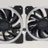 Cooler Master 120mm ARGB case fans, 3-pin, 1200 RPM, 12V/0.6A - LOT of 4 fans