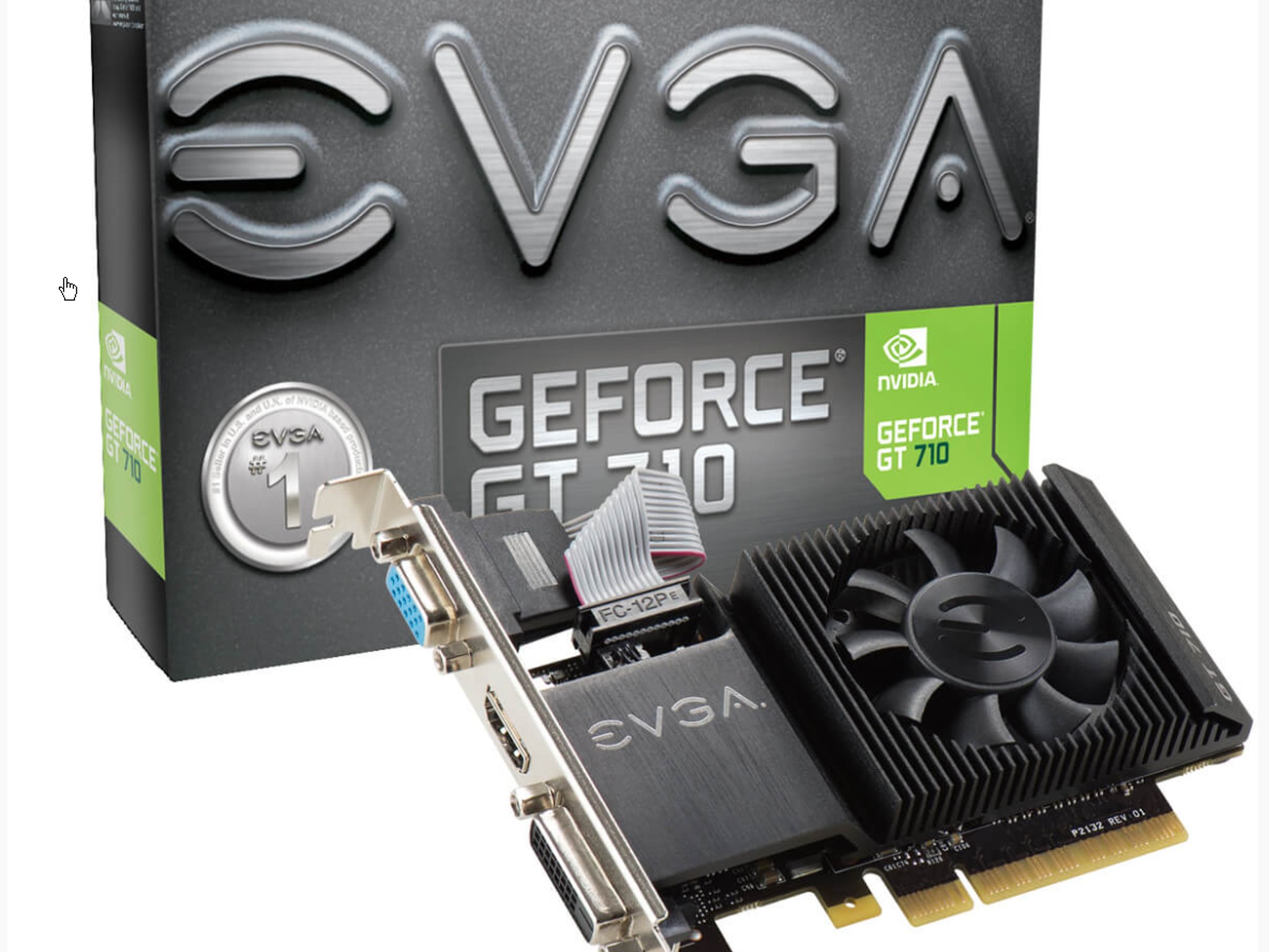 EVGA GeForce GT 710 2GB Low-Profile Graphics Card