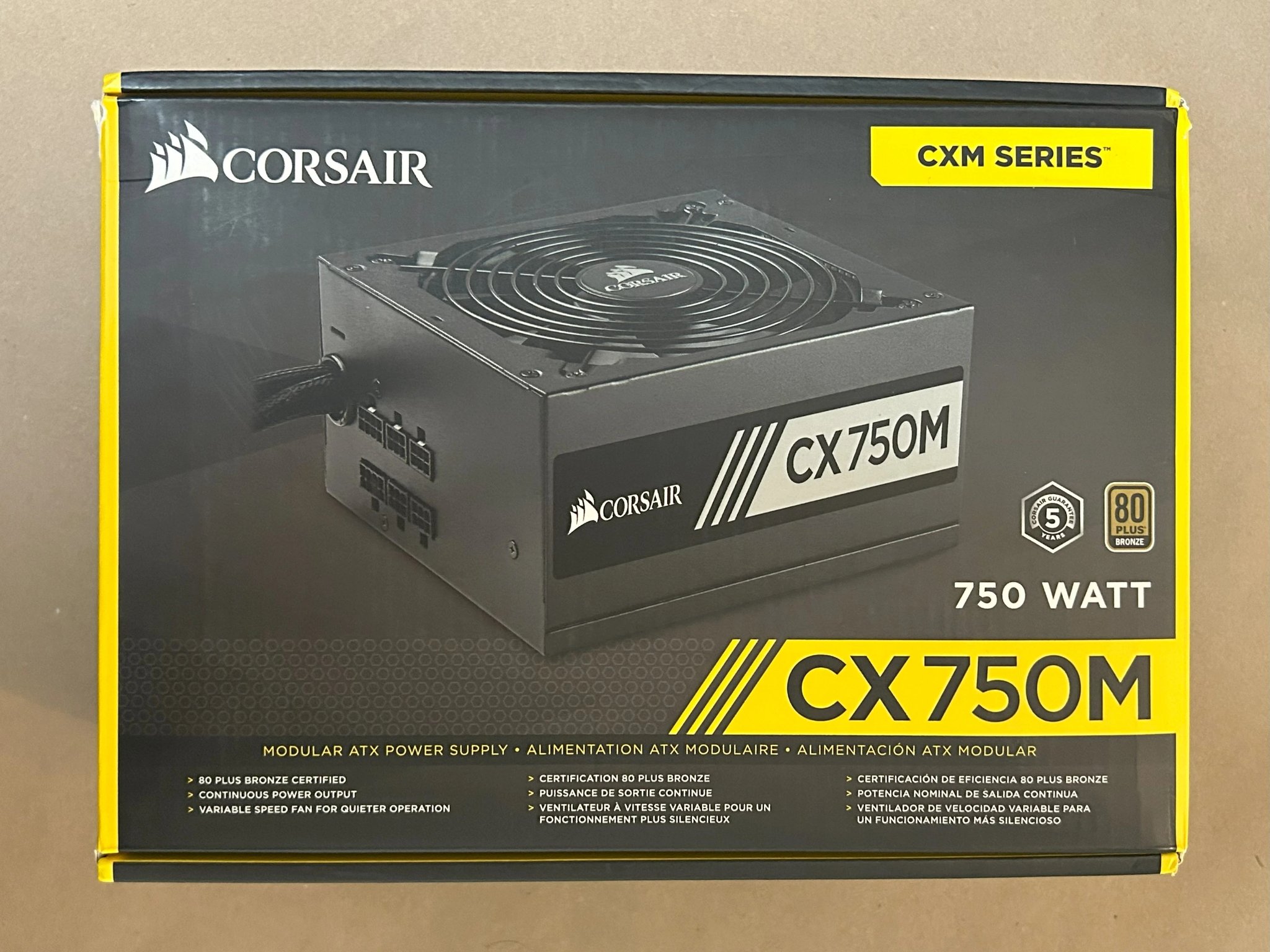 Corsair CXM 750 W 80+ Bronze Certified Semi-modular ATX Power Supply