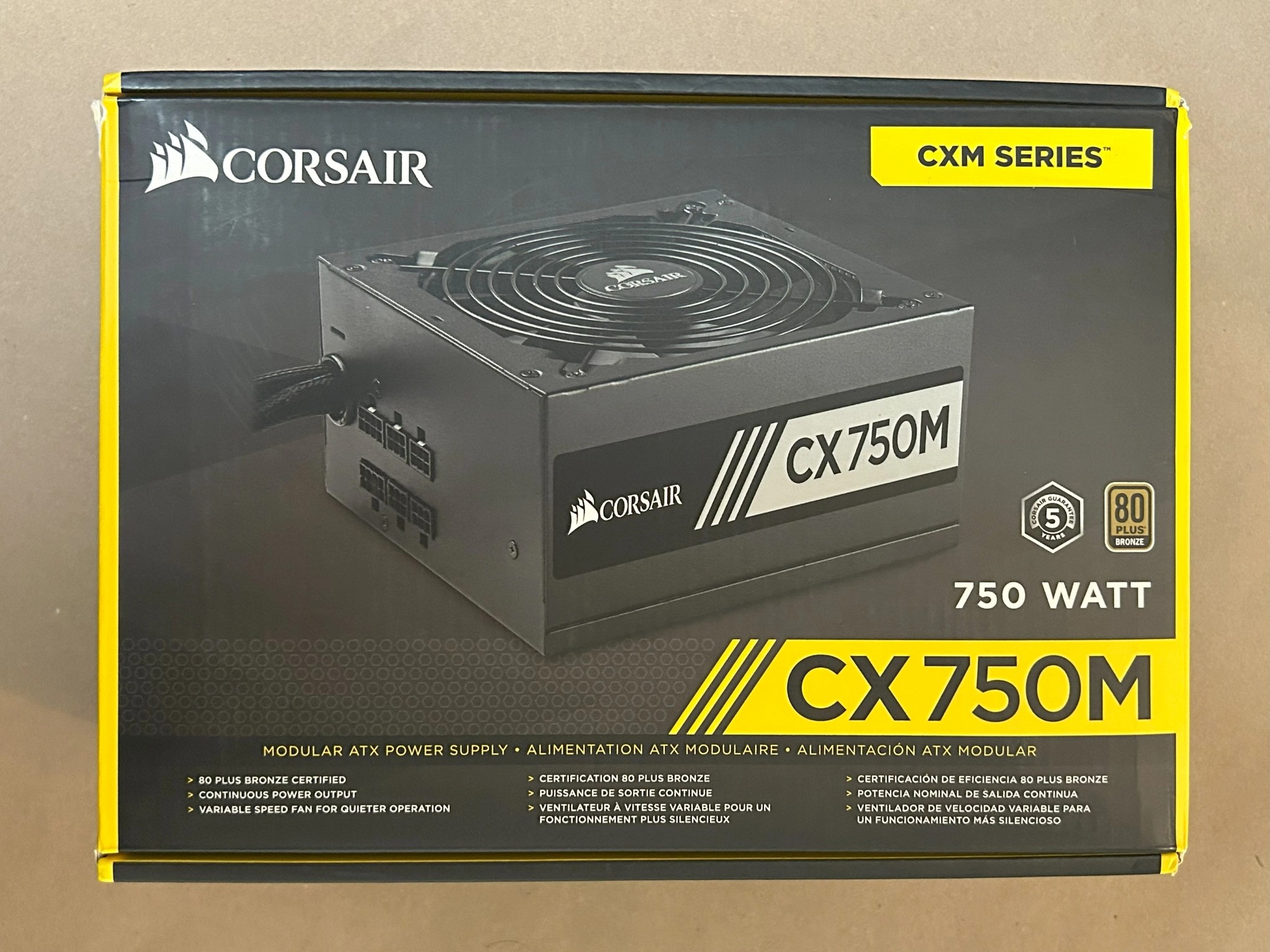 Corsair CXM 750 W 80+ Bronze Certified Semi-modular ATX Power Supply