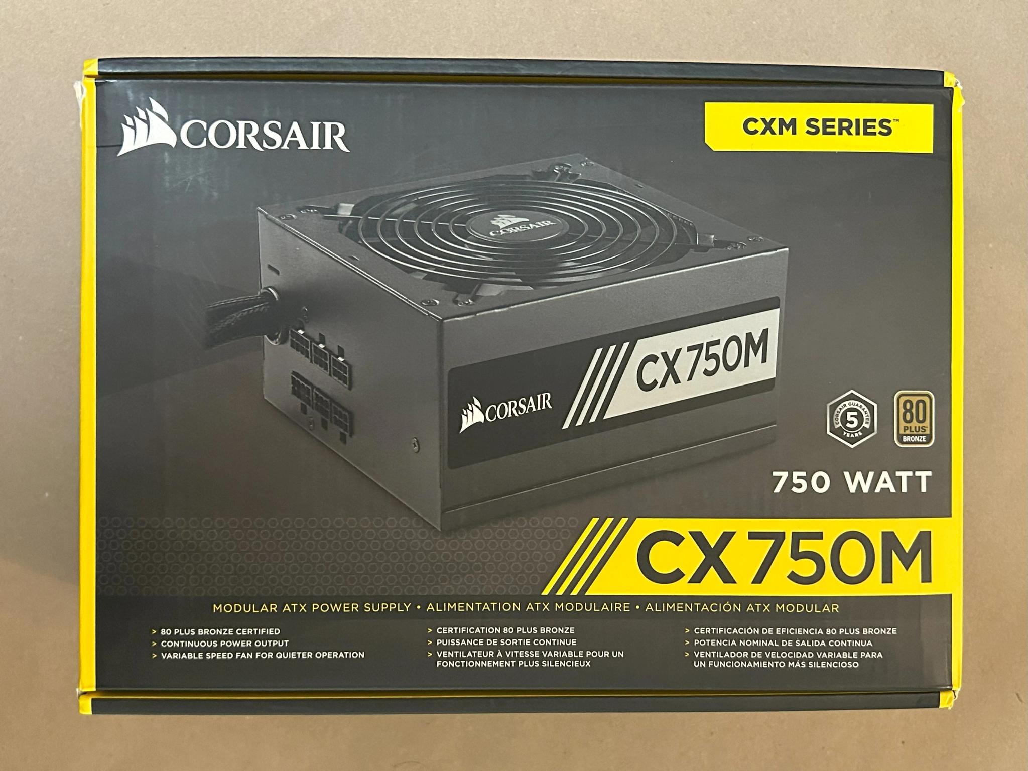 Corsair CXM 750 W 80+ Bronze Certified Semi-modular ATX Power Supply