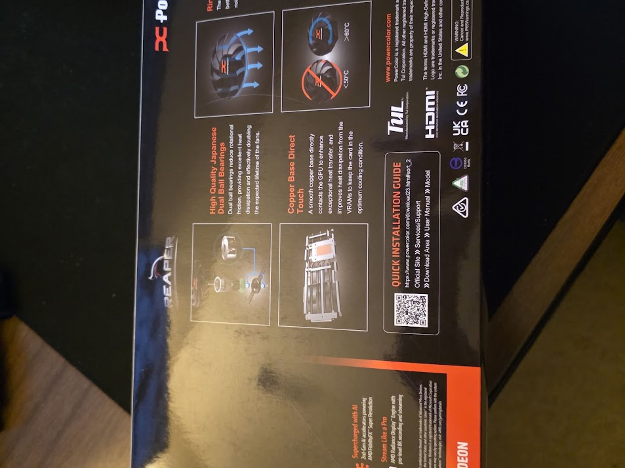 AMD Radeon PowerColor Reaper RX 9070 16gb