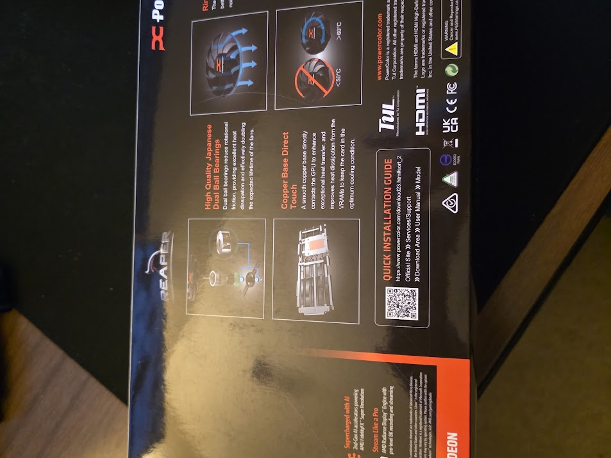 AMD Radeon PowerColor Reaper RX 9070 16gb
