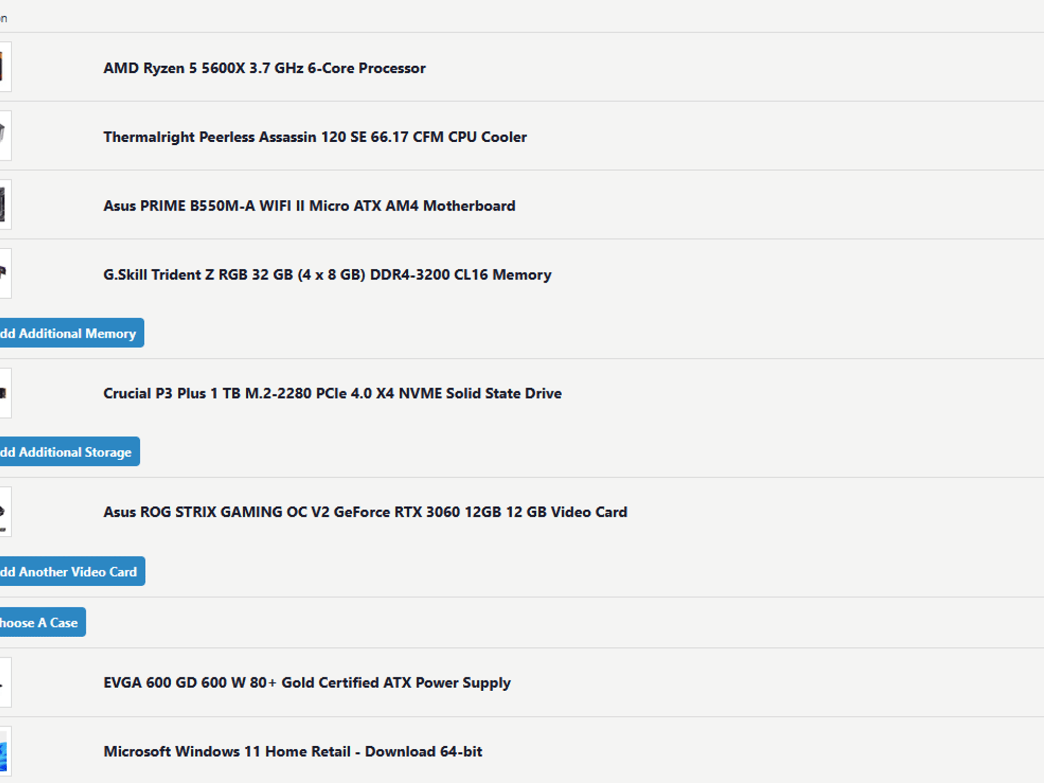 Custom Gaming PC - 3060 12GB, Ryzen 5 5600X, 32GB DDR4 3200MHz RAM