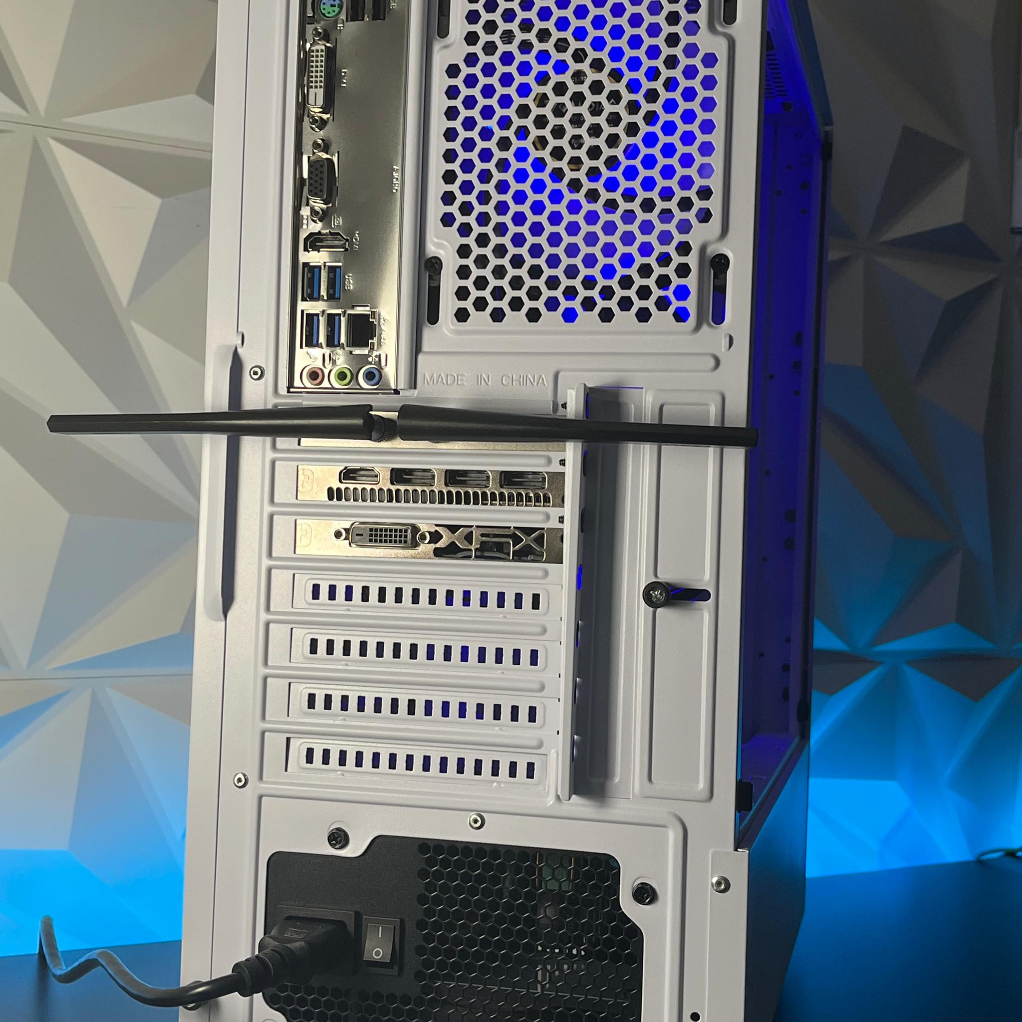RX 580 8GB OC+, Ryzen 5 2400G, 16GB RAM | White RGB Gaming Computer/PC