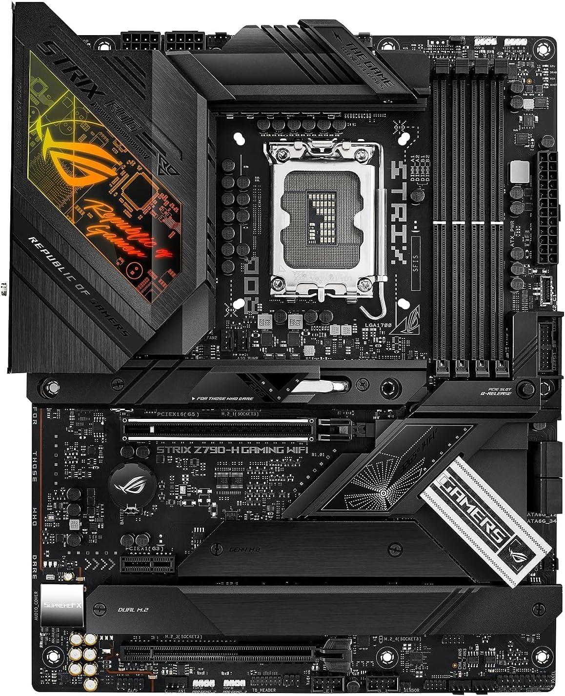ASUS ROG STRIX Z790-H GAMING WIFI Intel Z790 LGA 1700 ATX DDR5 Motherboard