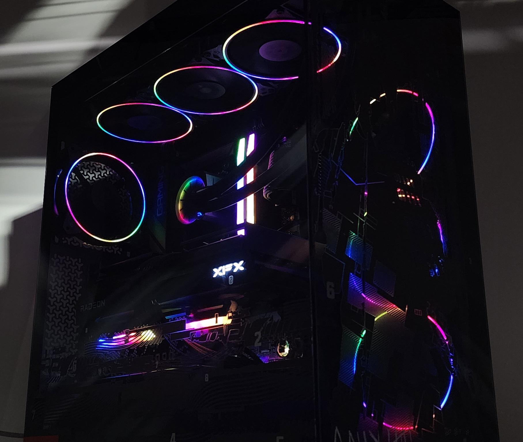 Gaming PC Ryzen 7 7800X3D 48GB RAM 2TB SSD RX 9070 XT 16GB Windows 11 Computer