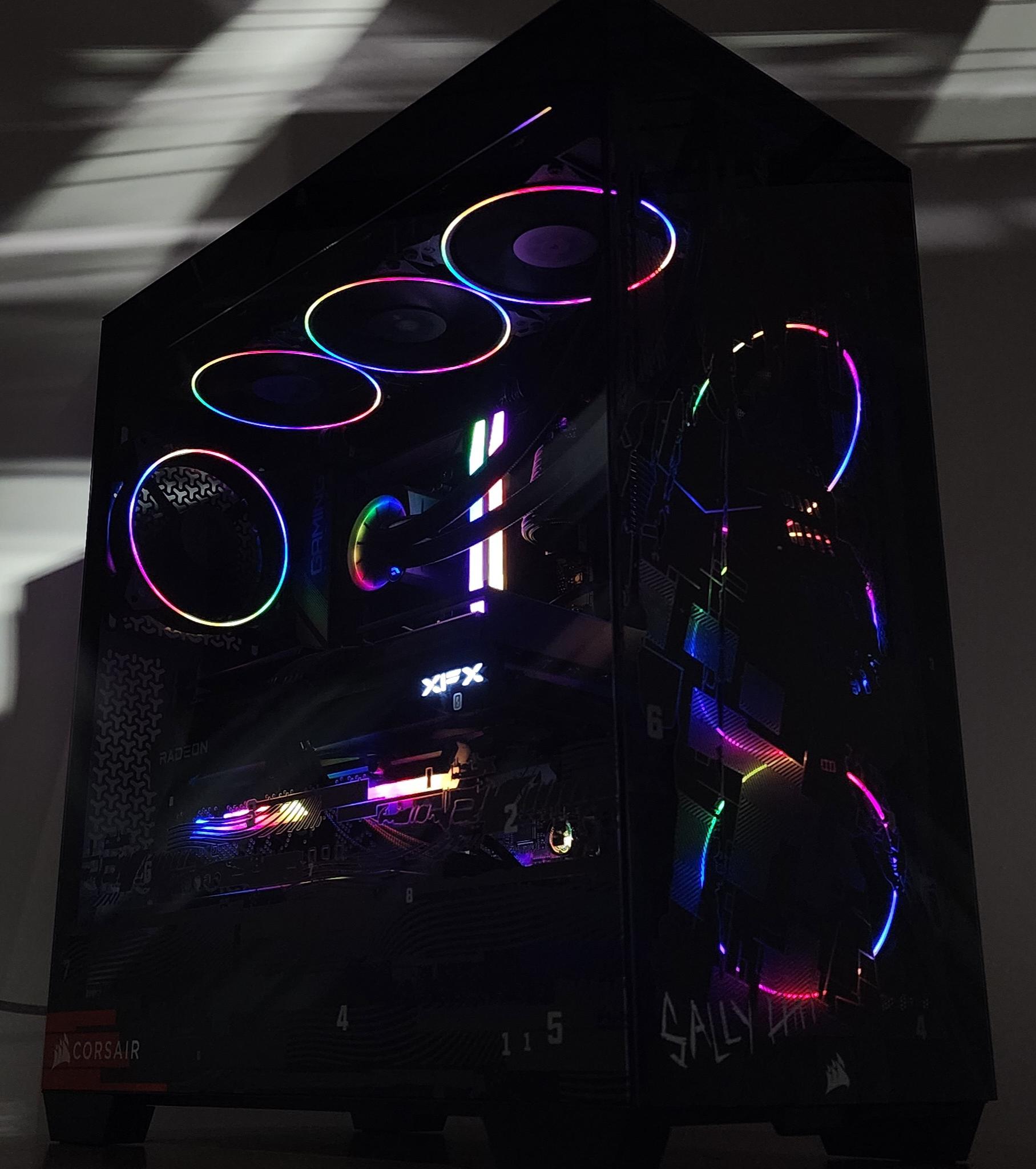 Gaming PC Ryzen 7 7800X3D 48GB RAM 2TB SSD RX 9070 XT 16GB Windows 11 Computer
