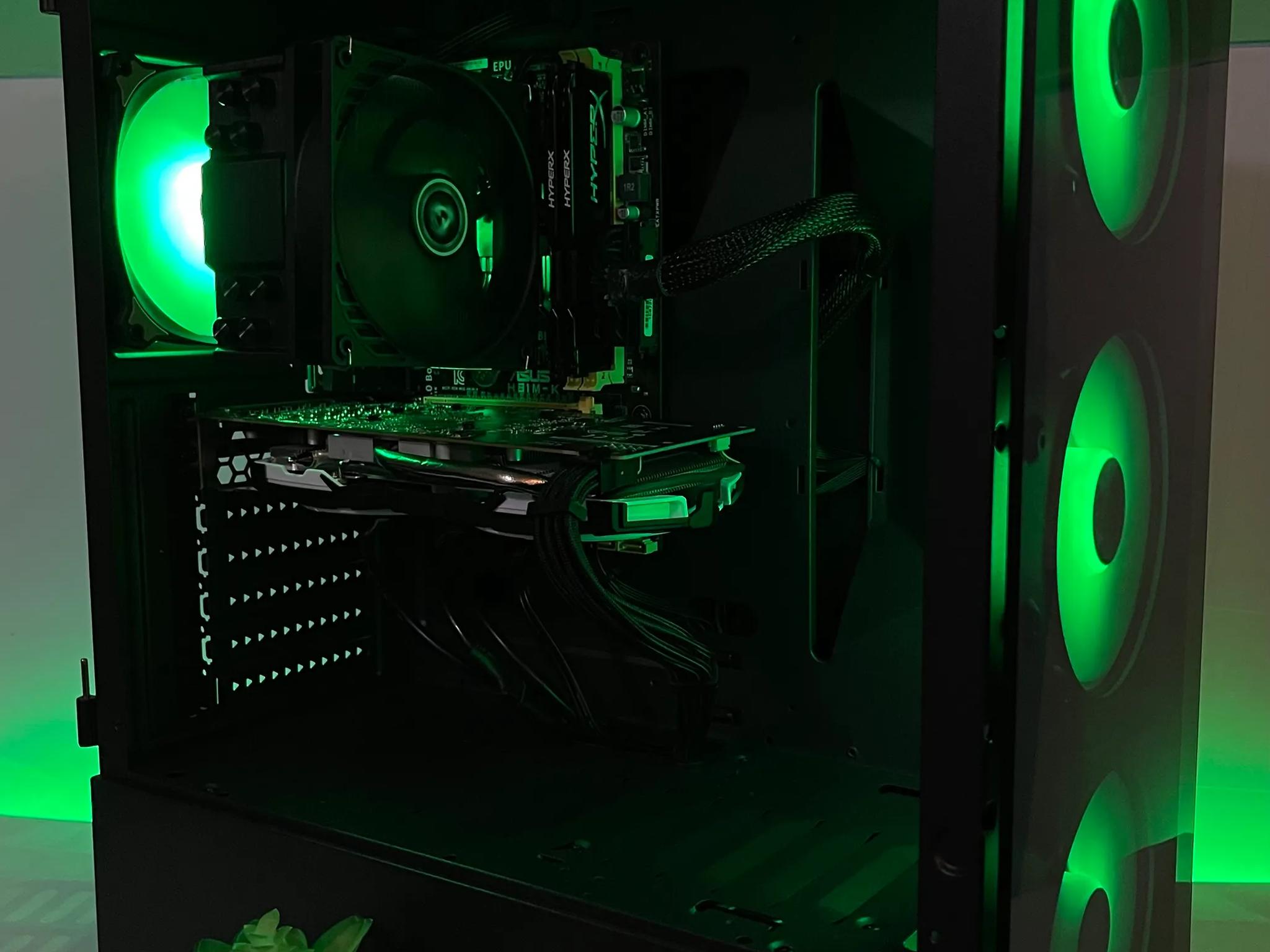 RGB i7 Gaming PC (i7-4770, 16GB RAM, RX 570 8GB, 512GB SSD/1TB HDD)