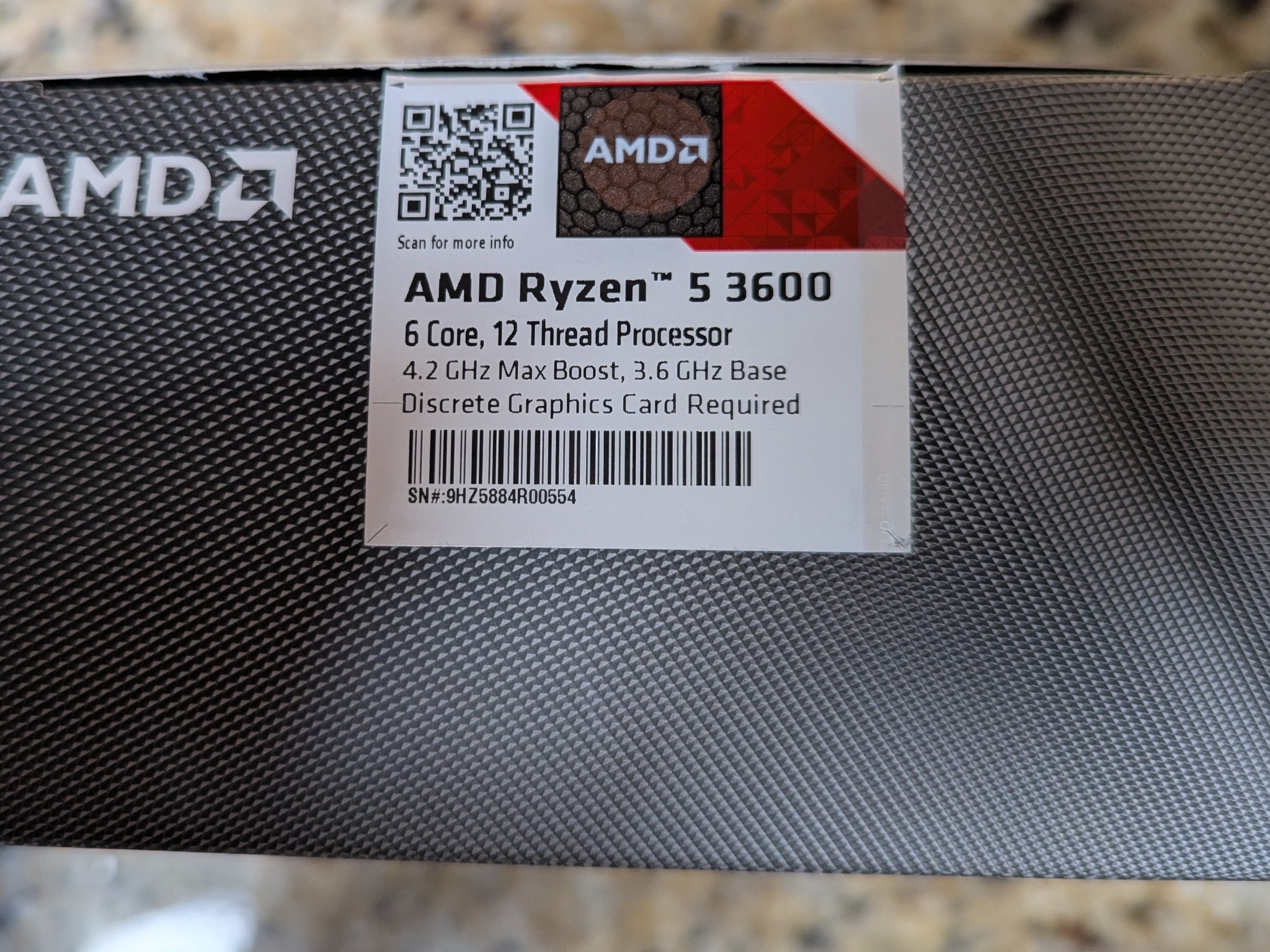 AMD Ryzen 5 3600 w/ Stock Cooler