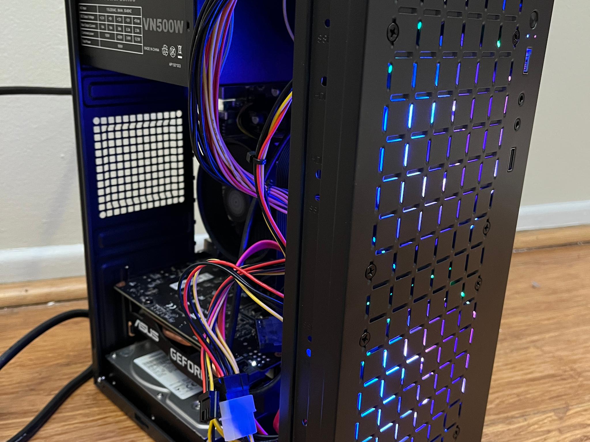 NVIDIA RTX 2060, Intel Core i5-7500, 12GB DDR4 RAM, 870 GB Storage - Small Gaming PC w/ Wi-Fi & BT