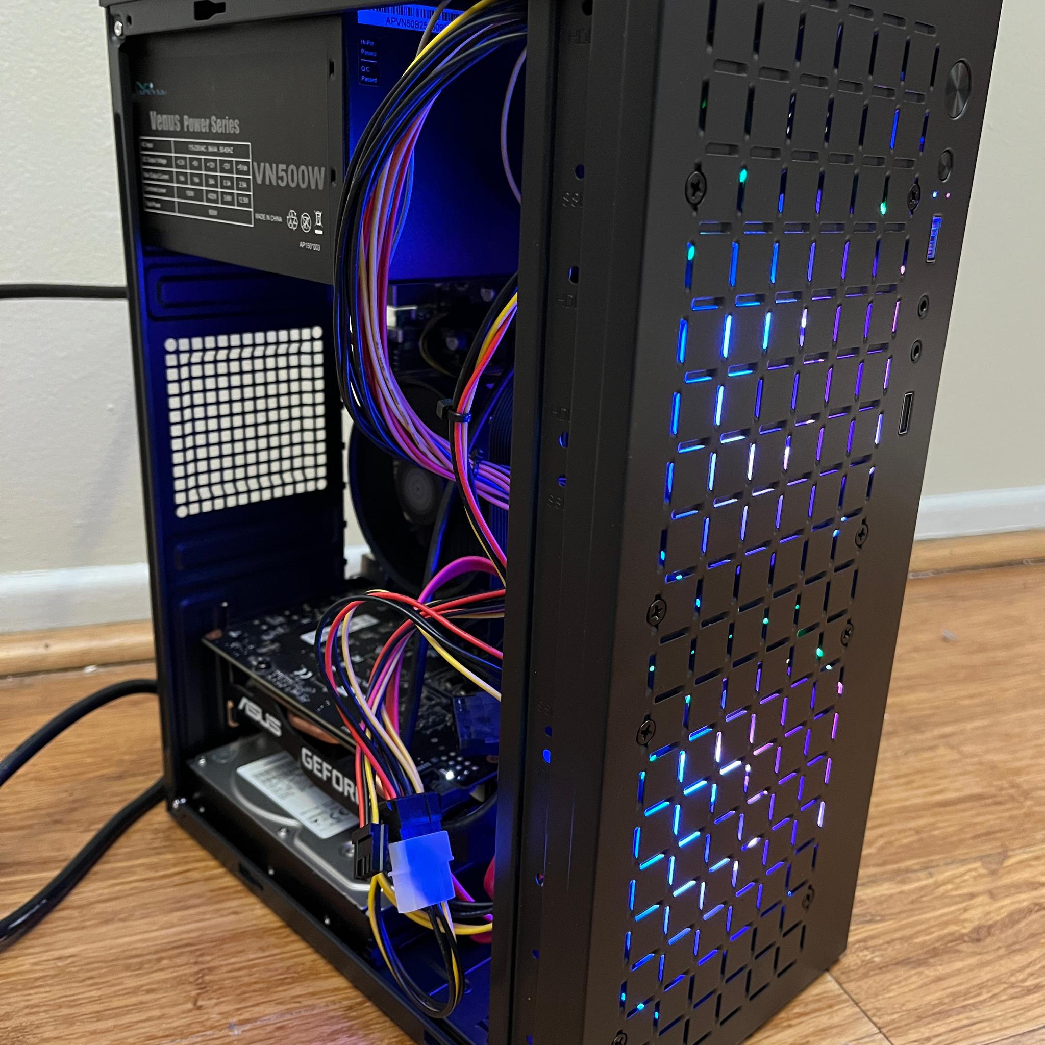 NVIDIA RTX 2060, Intel Core i5-7500, 12GB DDR4 RAM, 870 GB Storage - Small Gaming PC w/ Wi-Fi & BT