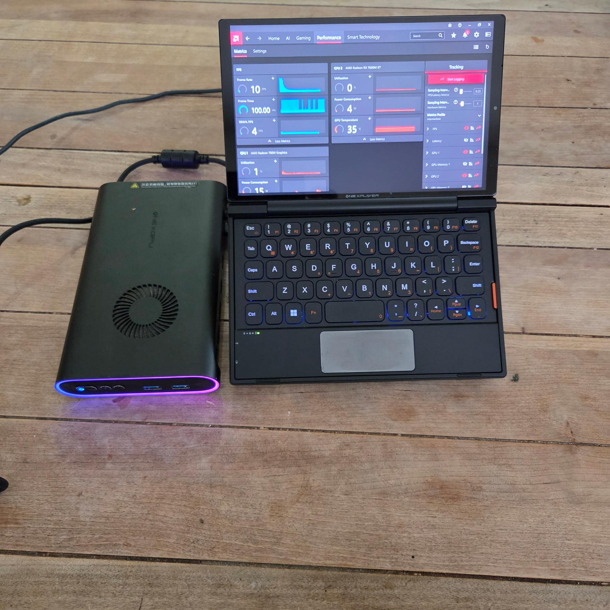 ONEXPLAYER G1 (8840U / 780M) + ONEXPLAYER EGPU (7600M XT / 8GB)
