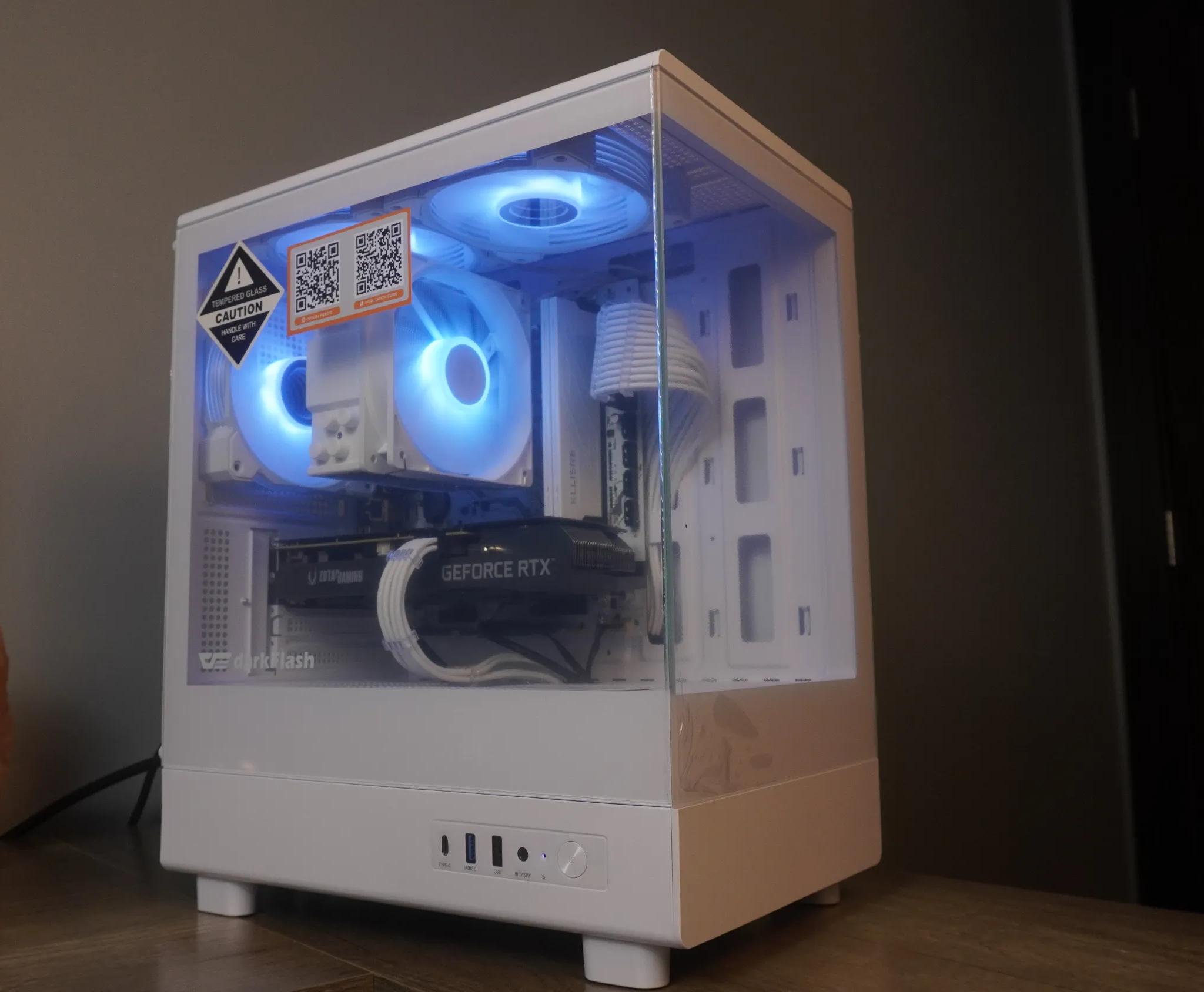 🤍 ARCTIC BEAST 🤍 1440p/1080p GAMING MACHINE 💚RTX 3060 12GB 🧡 Ryzen 5 5600 | 32GB | WIFI