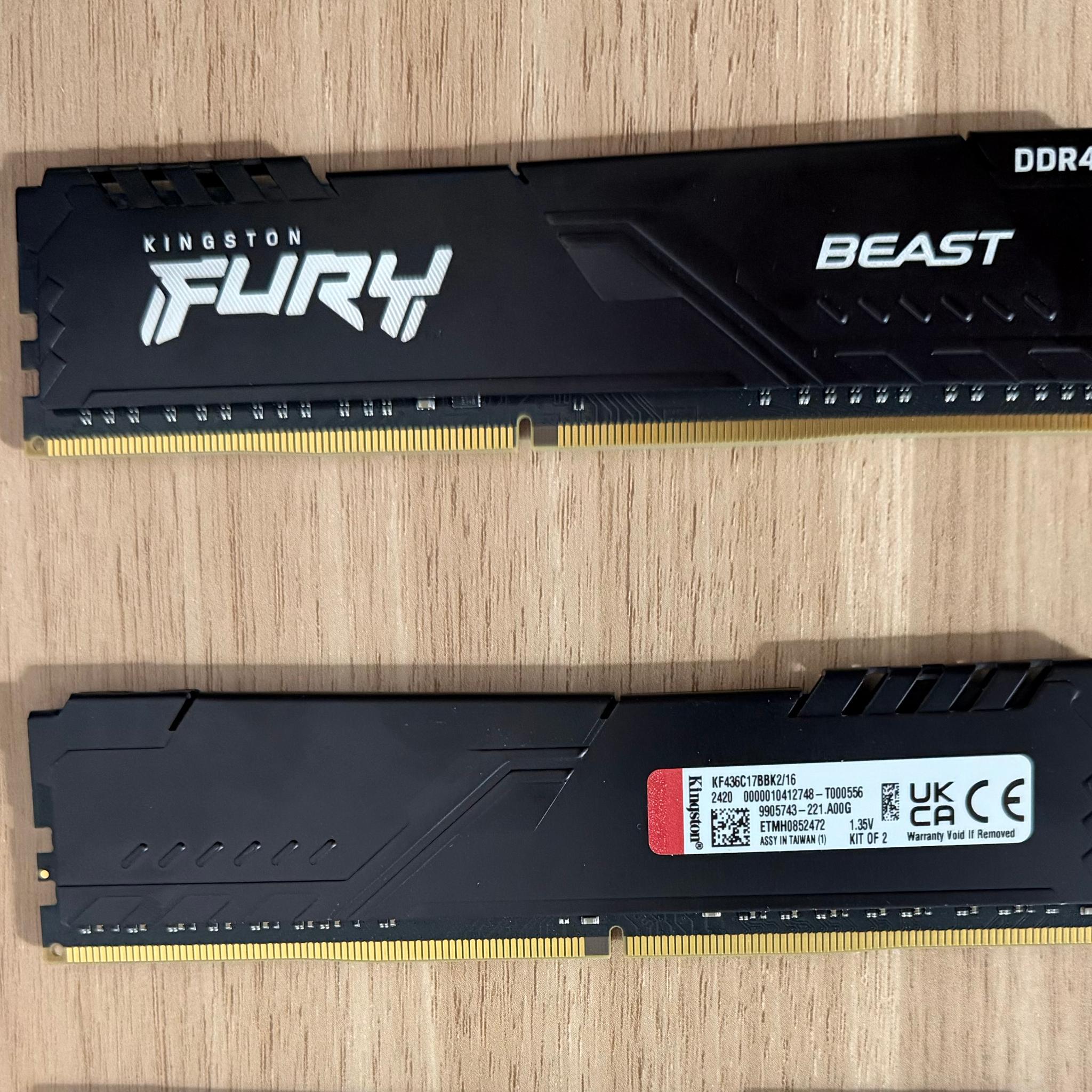 Kingston FURY Beast 16GB (2 x 8GB)