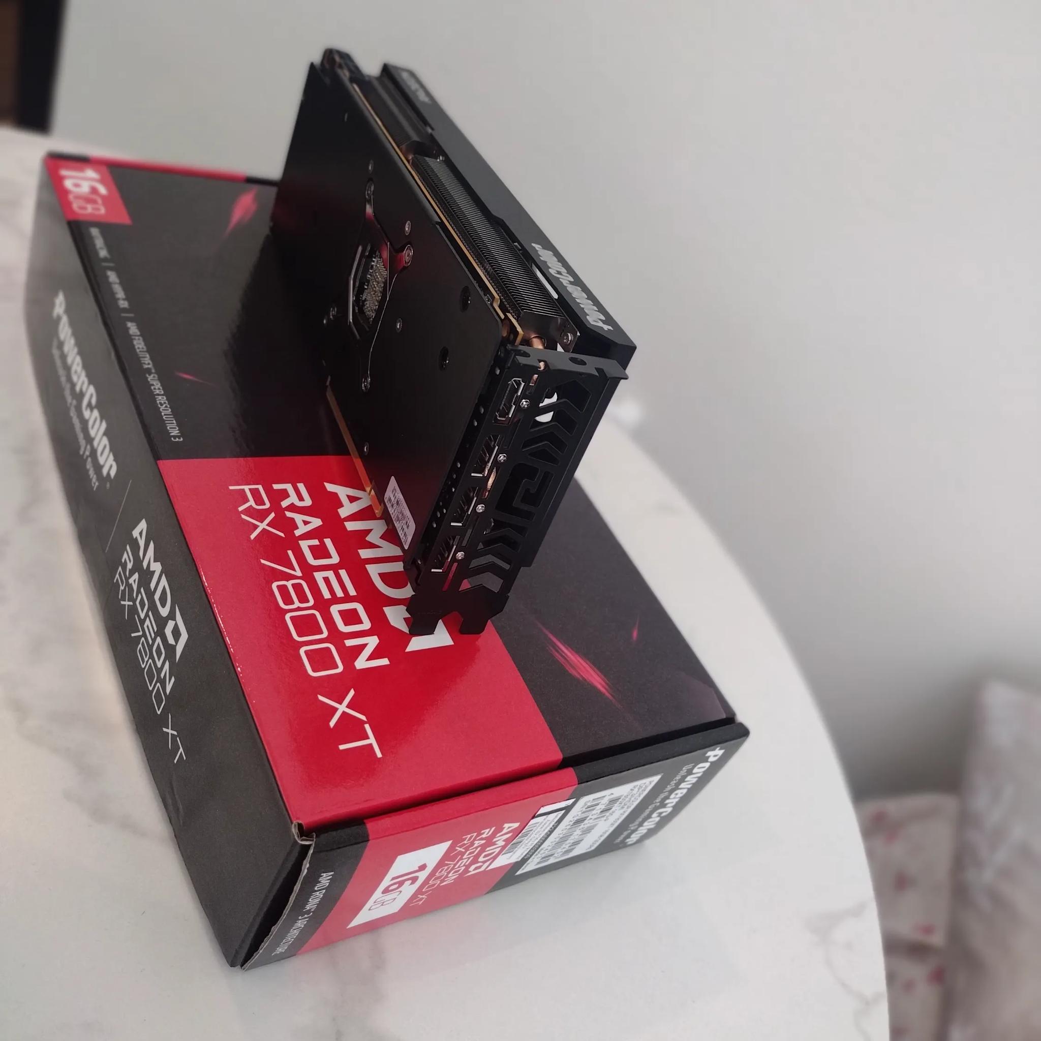 PowerColor Twin Fan AMD Radeon RX 7800 XT 16GB GDDR6 Open Box, Clean, Like New Condition