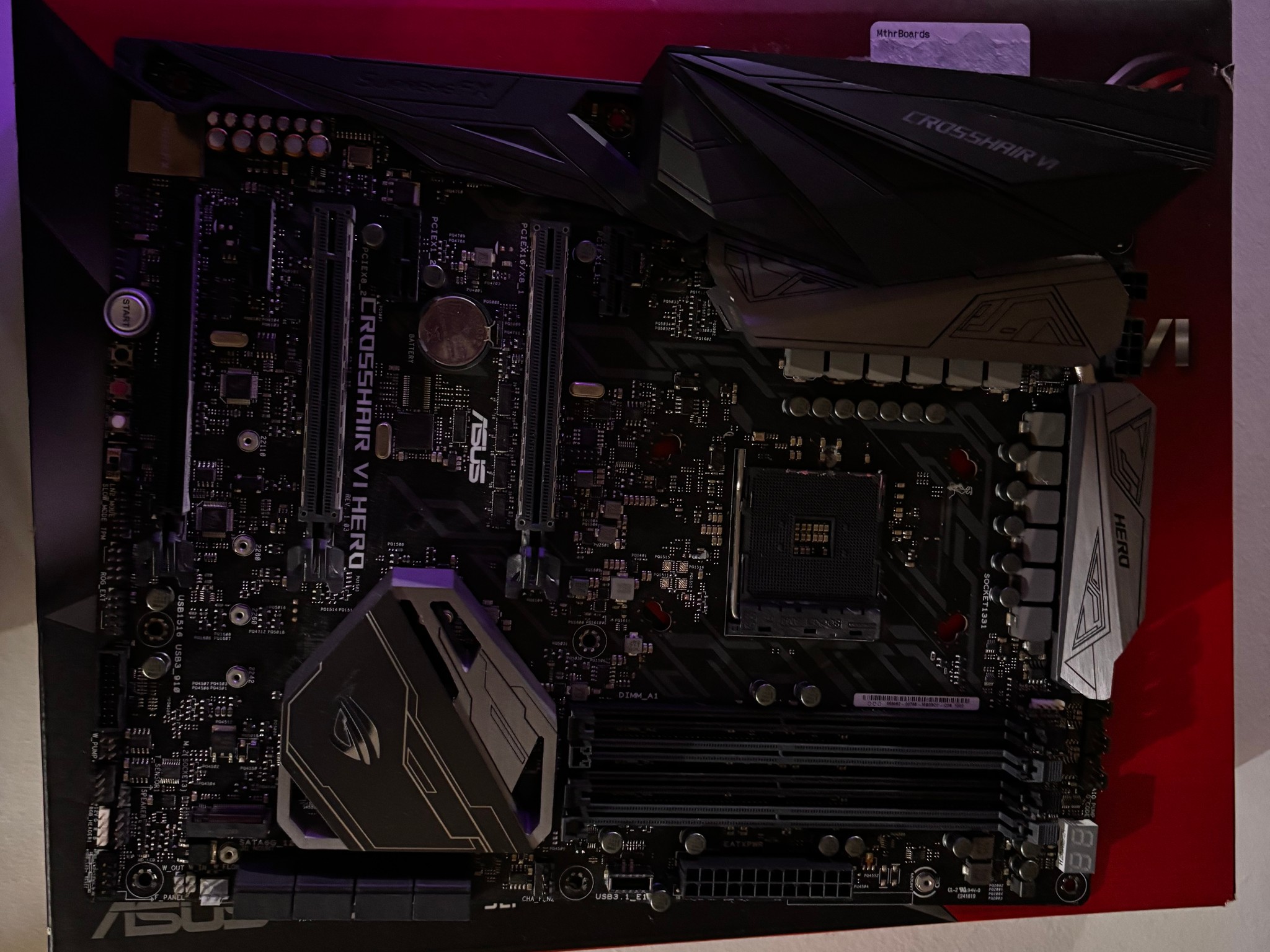ASUS ROG Crosshair VI Hero X370 Motherboard –