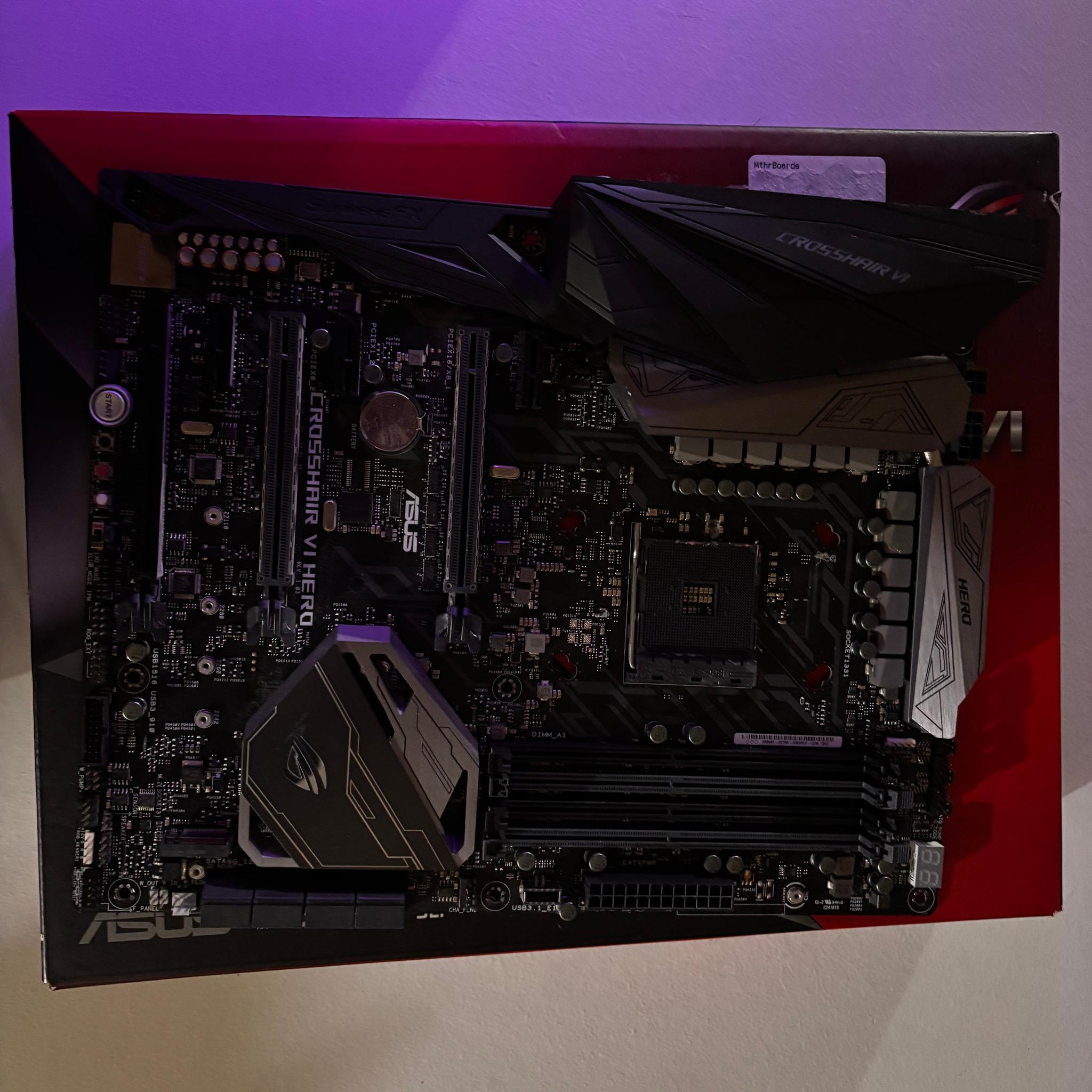 ASUS ROG Crosshair VI Hero X370 Motherboard –