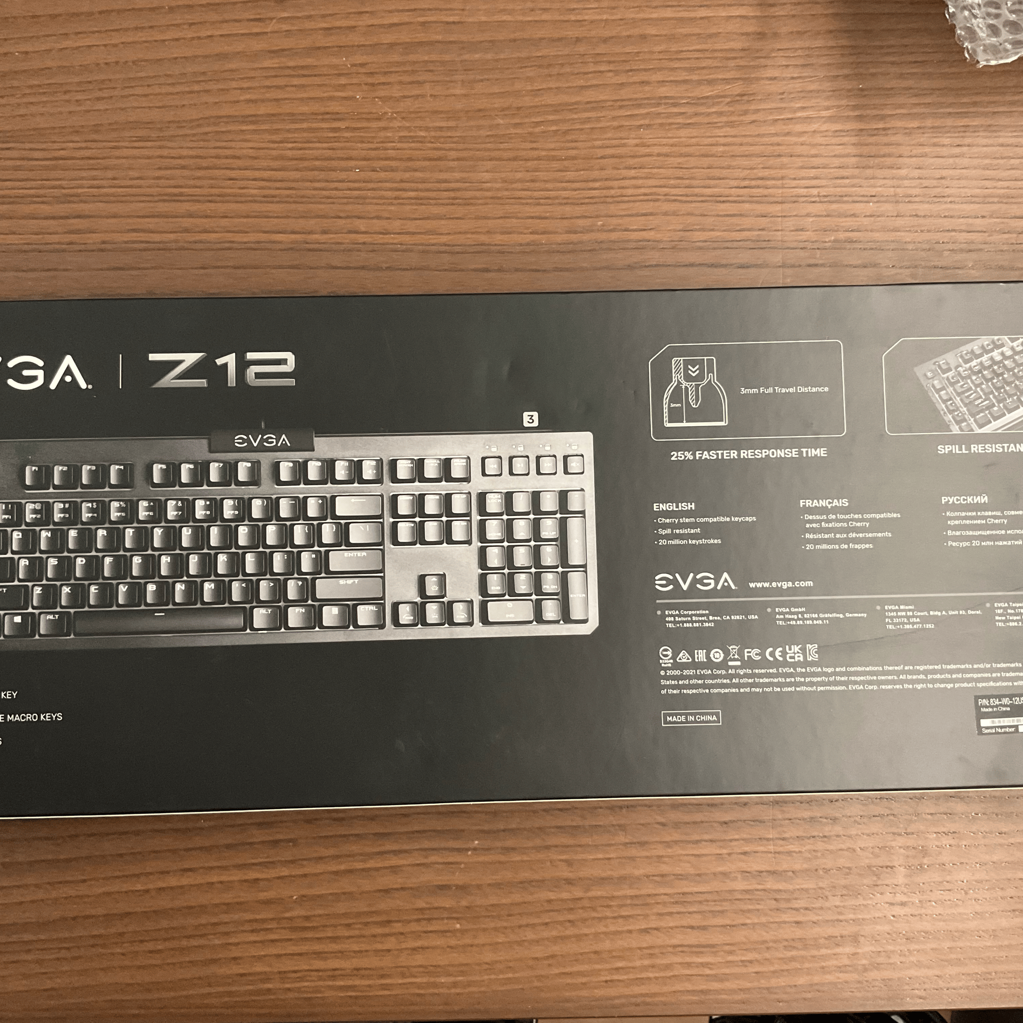 EVGA Z12 RGB Spill-Resistant Keyboard