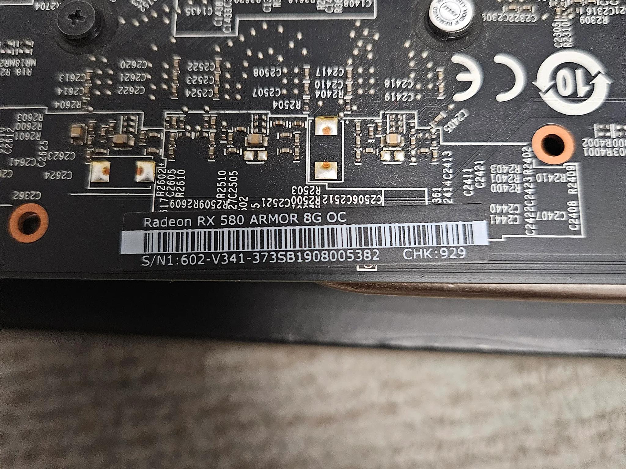 MSI Radeon RX 580 Armor 8G