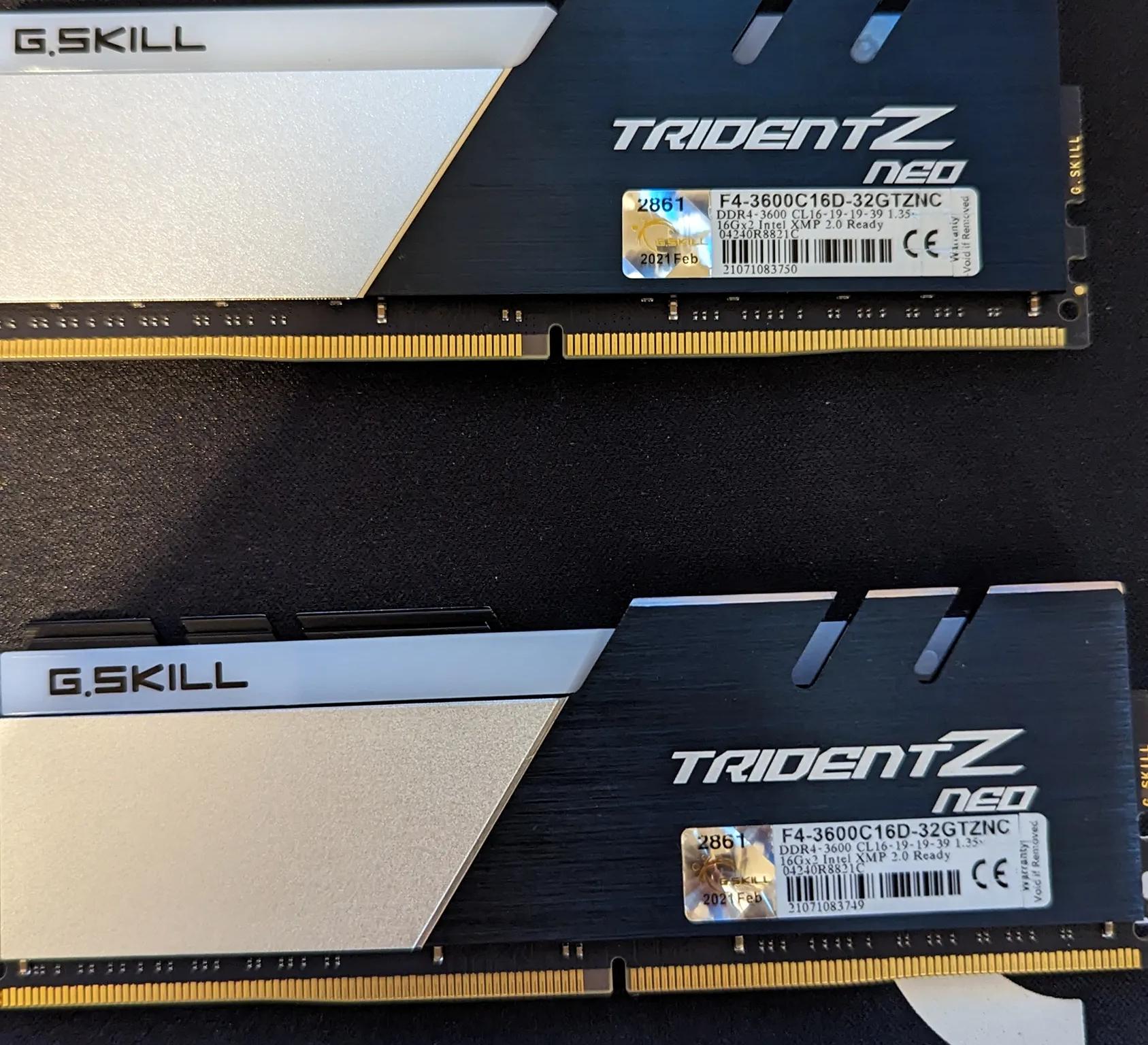 G.Skill Trident Z Neo 32 GB (2 x 16 GB) DDR4-3600 CL16 Memory