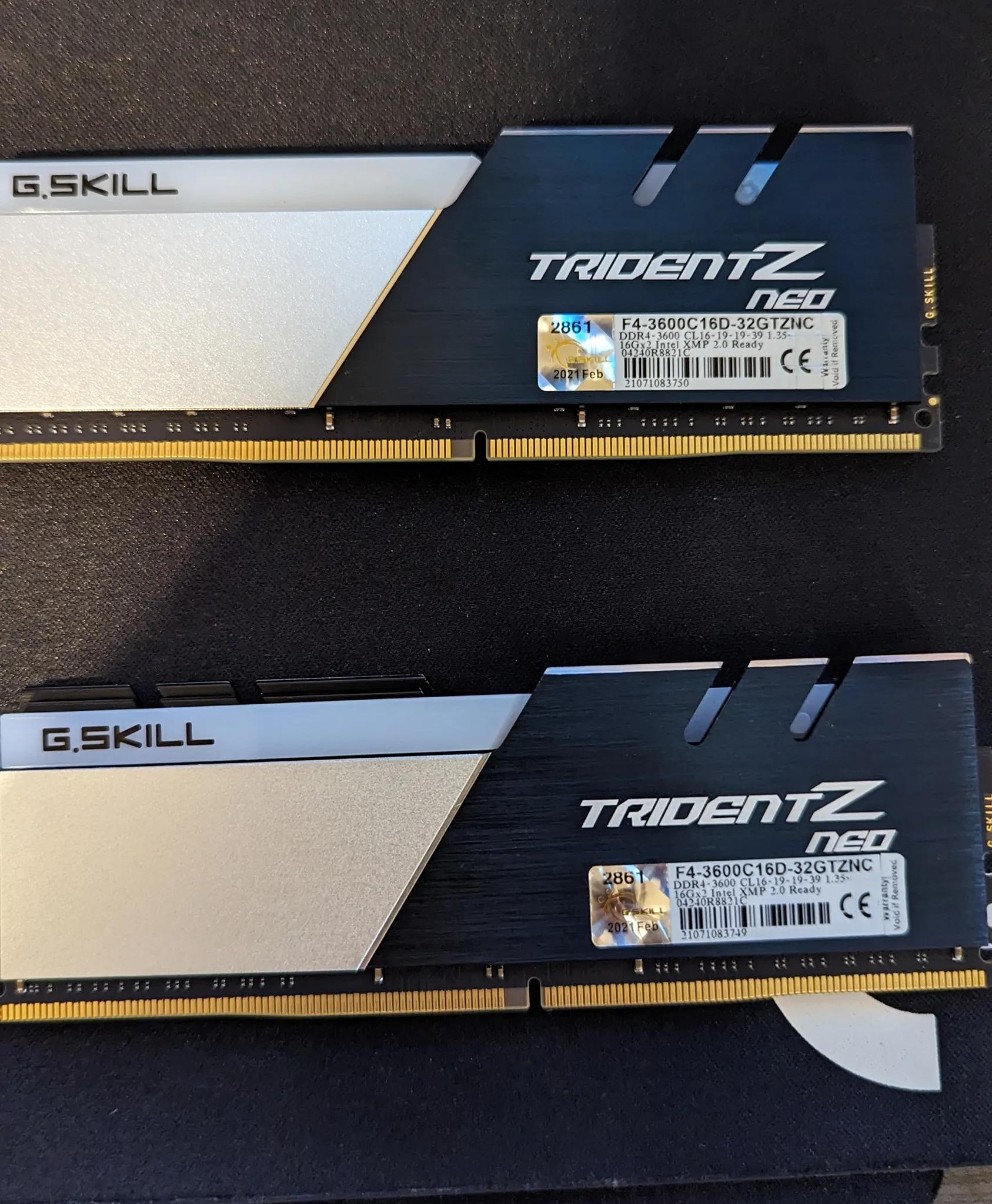 G.Skill Trident Z Neo 32 GB (2 x 16 GB) DDR4-3600 CL16 Memory