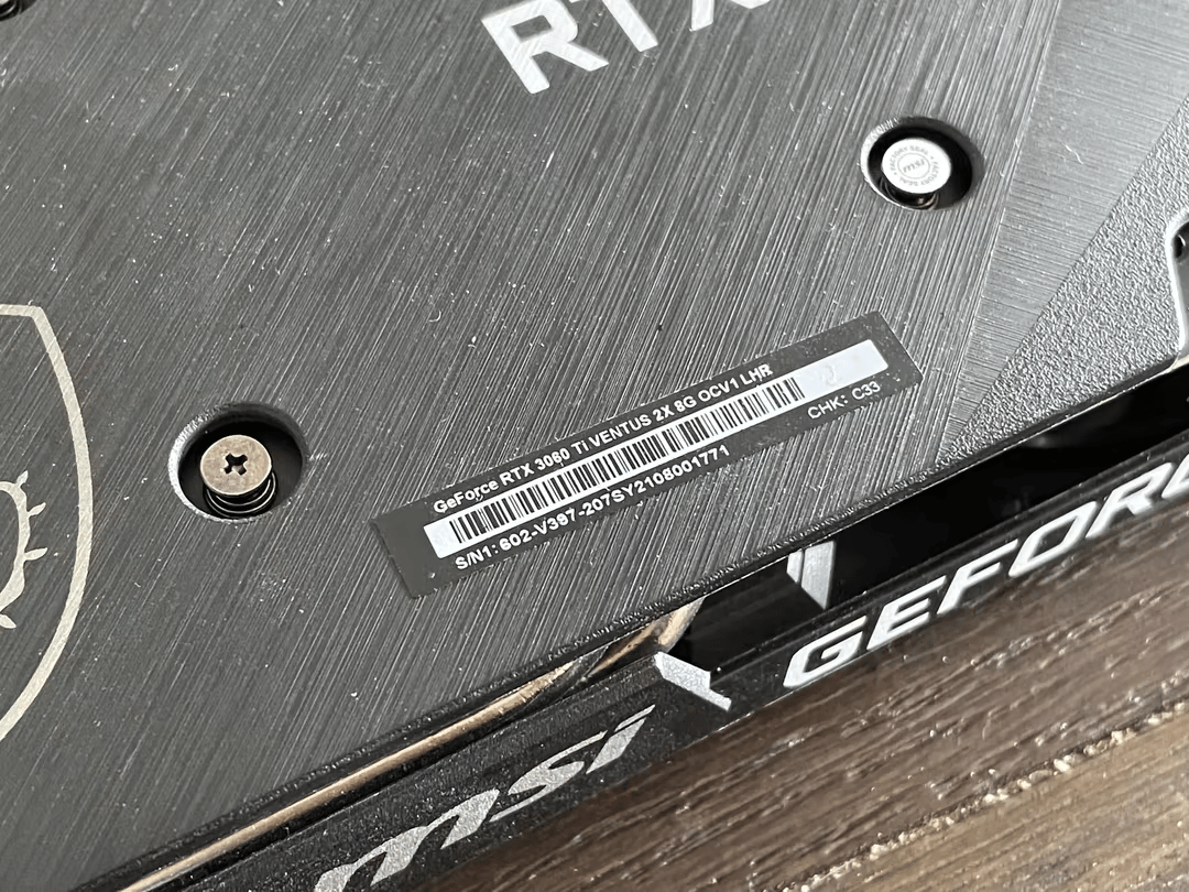 MSI Ventus RTX 3060 Ti OC LHR 8GB GDDR6