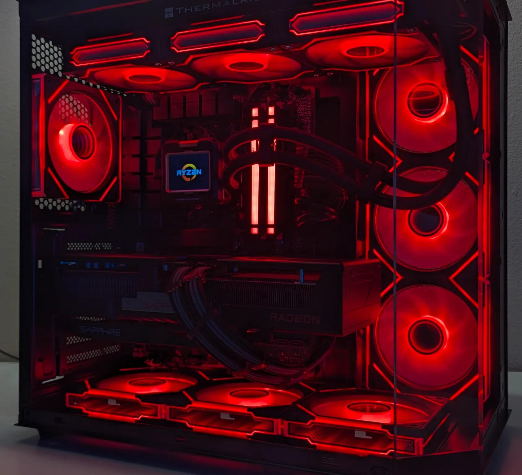 🔥 Ultimate Gaming PC - |RX 9070XT 16GB| RYZEN 7800X3D| 32GB DDR5 | 2TB SSD| 360MM AIO|