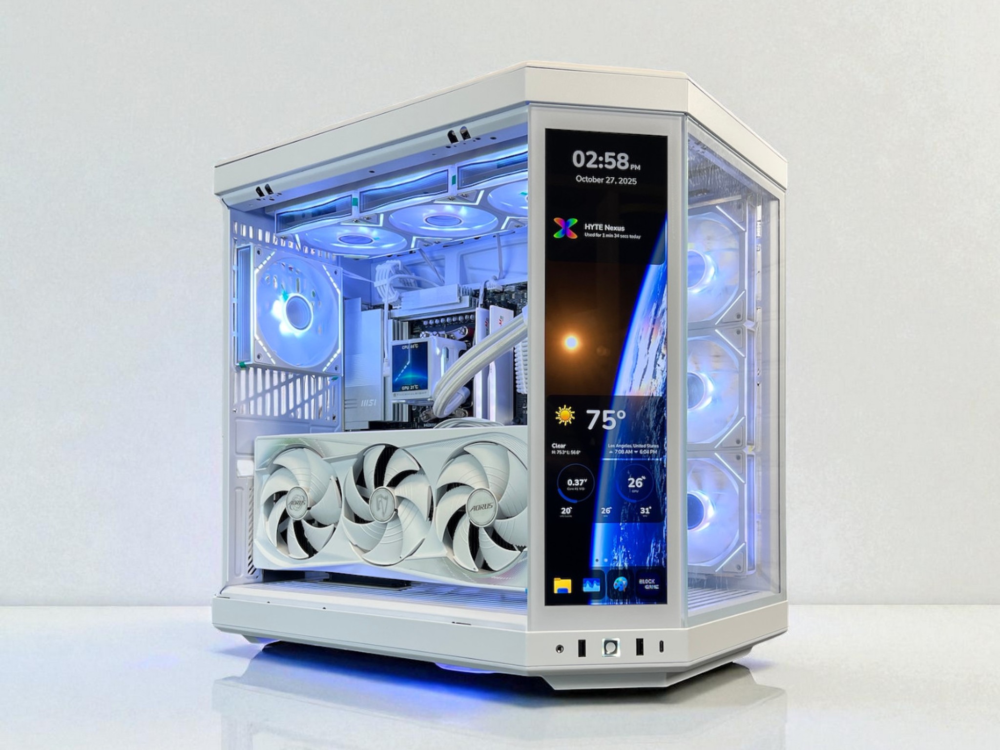 The Touch👈 RTX 5080 Master ICE ❄️ Ryzen 7 9800X3D ❄️ 64GB RAM ❄️ 4TB M.2 ❄️ WIFI 7 🎮 Game Bundle