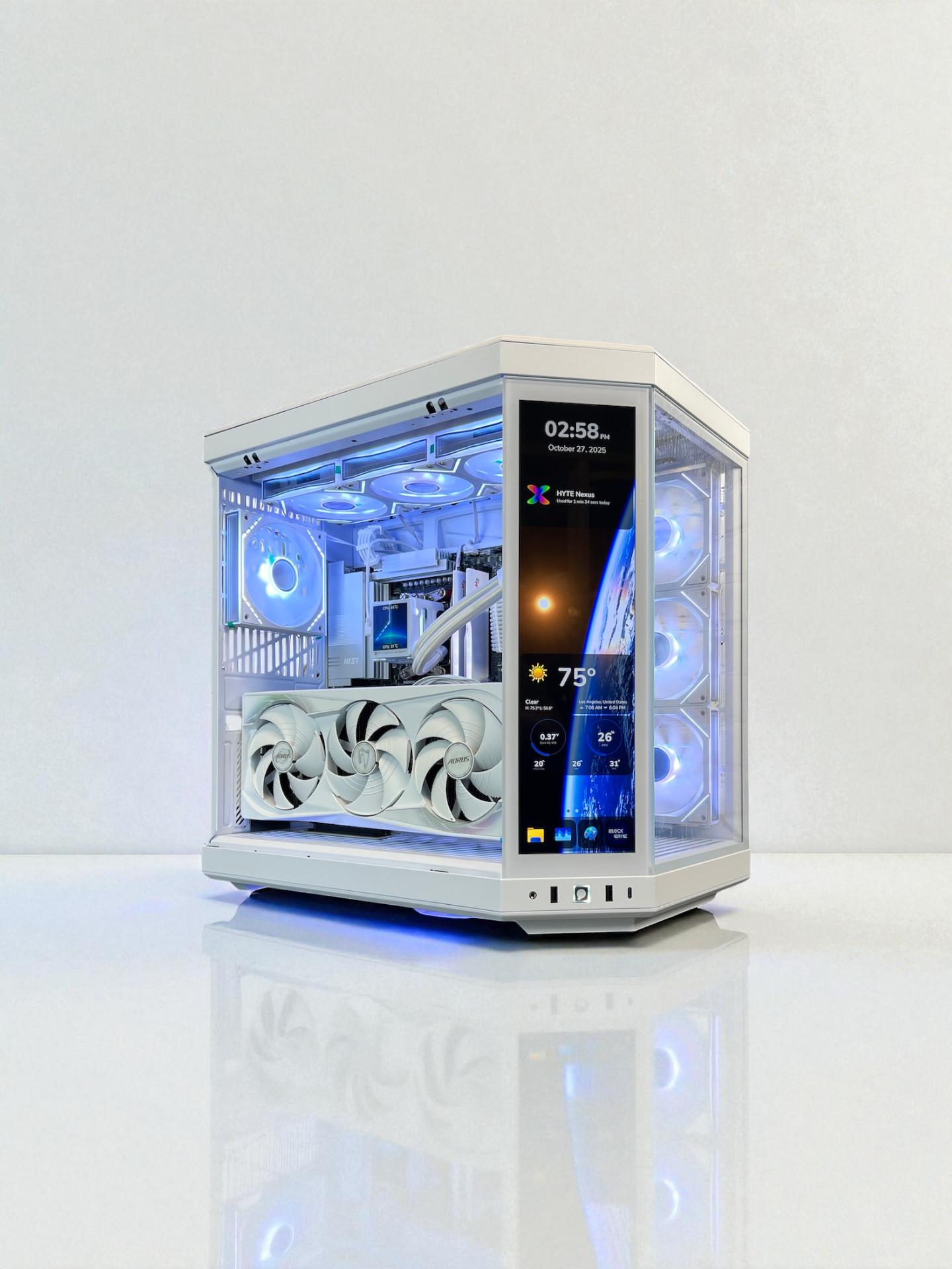 The Touch👈 RTX 5080 Master ICE ❄️ Ryzen 7 9800X3D ❄️ 64GB RAM ❄️ 4TB M.2 ❄️ WIFI 7 🎮 Game Bundle