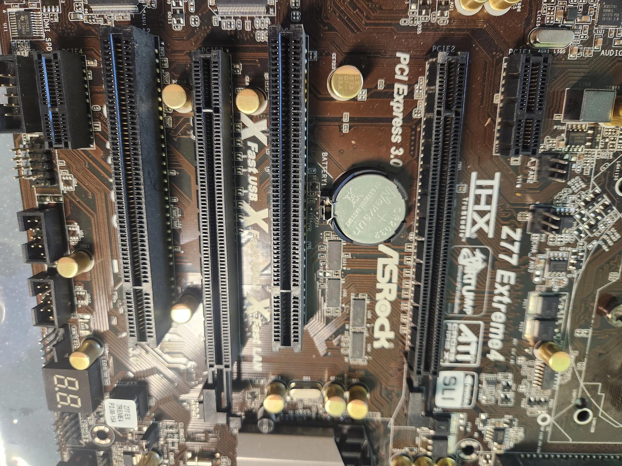 ASRock Z77 Extreme 4 motherboard combo with I7-2600 / G-SKILL 16GB DDR3, LGA 1155