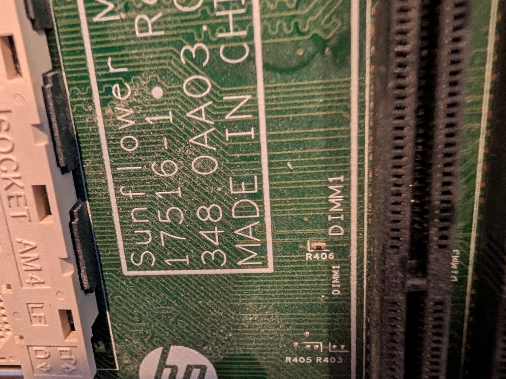 HP AM4 motherboard