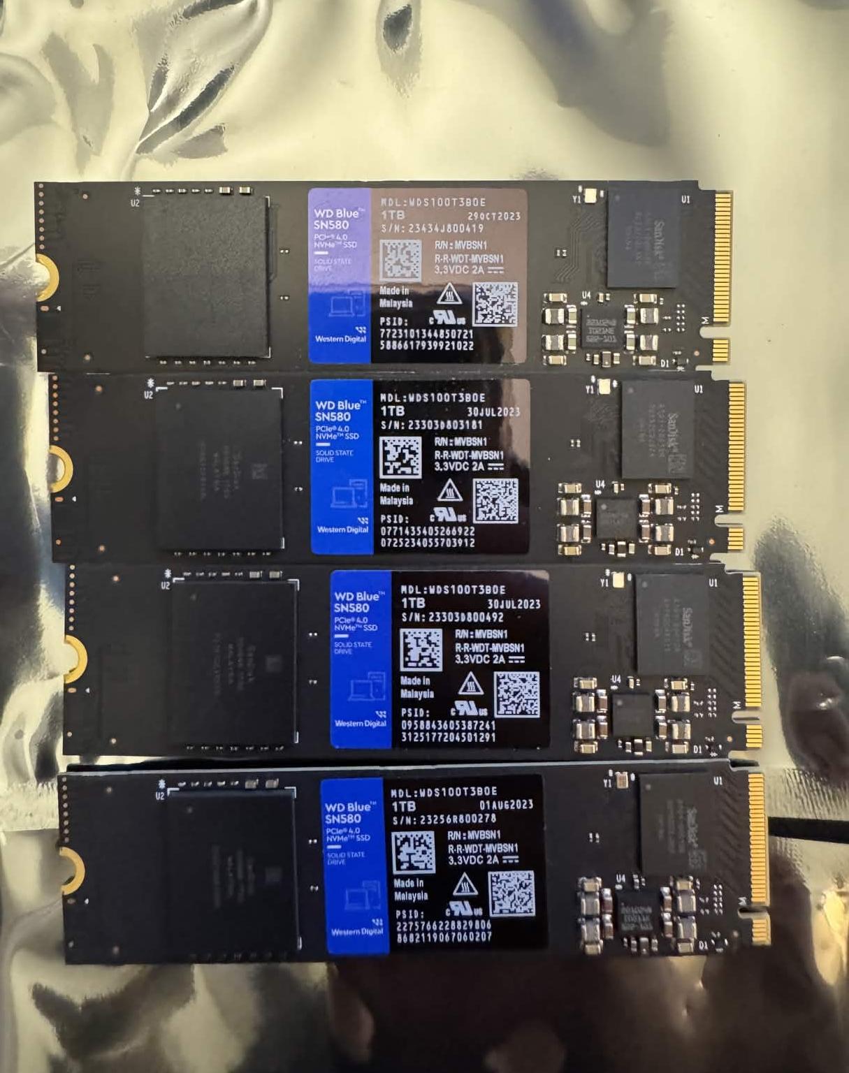 WD Blue SN580 1TB NVMe M.2 SSD