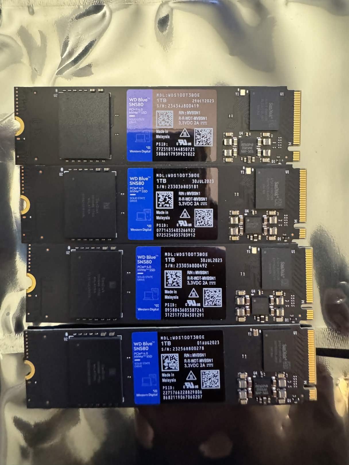 WD Blue SN580 1TB NVMe M.2 SSD