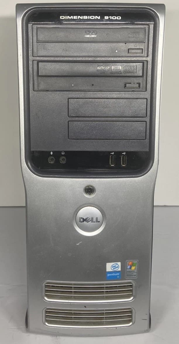 Dell Dimension 9100 Pentium D 2.80GHz 2GB RAM Windows 7 Pro Retro Gaming 160GB