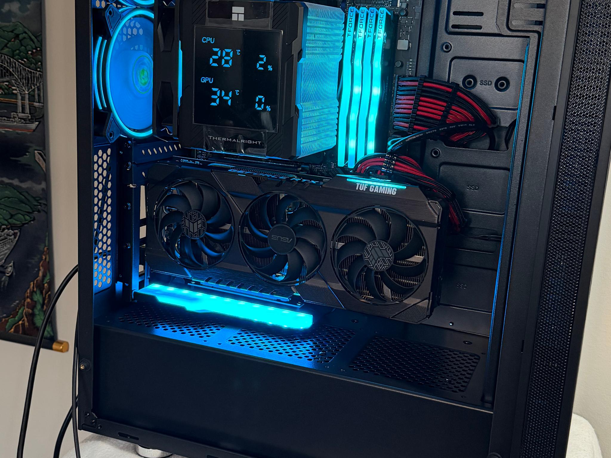 Awesome Ryzen 7 5800XT, 32GB DDR4, RTX 3070 TI, 1 TB M.2 NVMe Gaming System