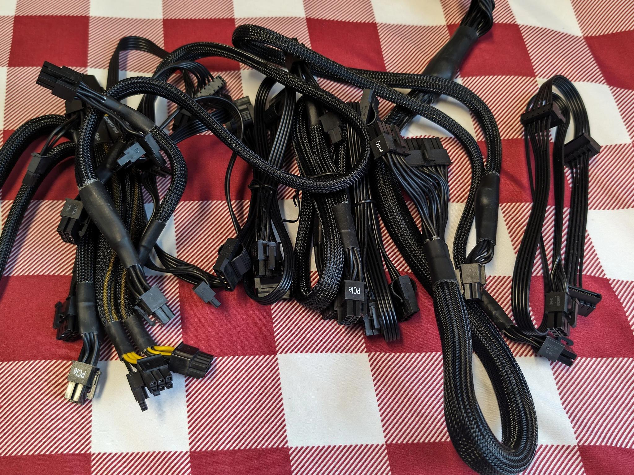 Corsair RM850X Fully Modular Power Supply w/ $350 worth of CableMod & Corsair Sleeved Cables