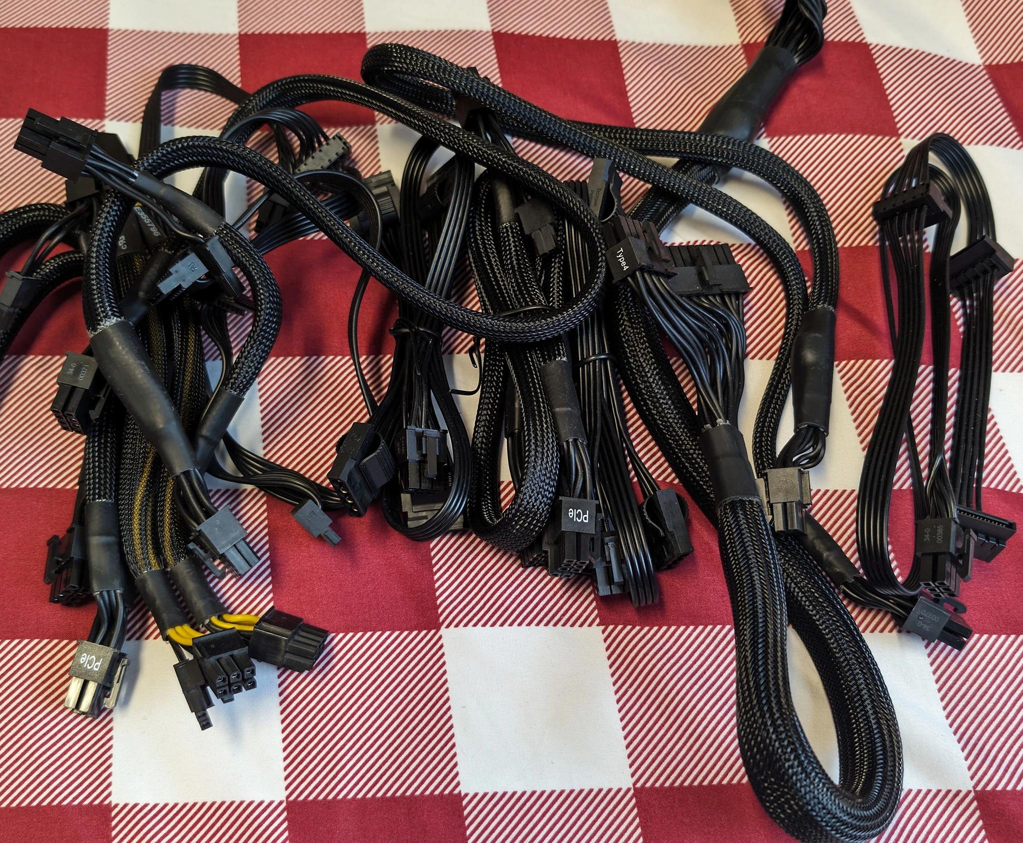 Corsair RM850X Fully Modular Power Supply w/ $350 worth of CableMod & Corsair Sleeved Cables