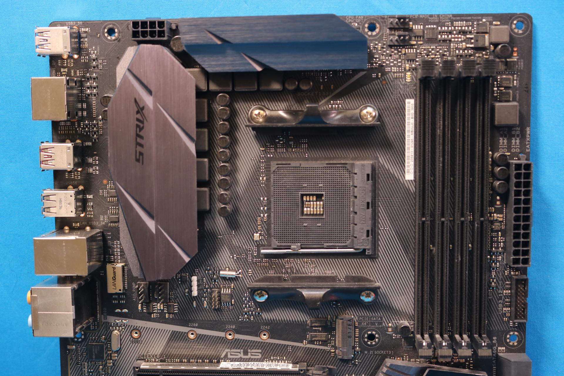 *Newest BIOS* ASUS ROG Strix B350-F Gaming AMD Socket AM4 DDR4 ATX Desktop Motherboard & I/O Shield