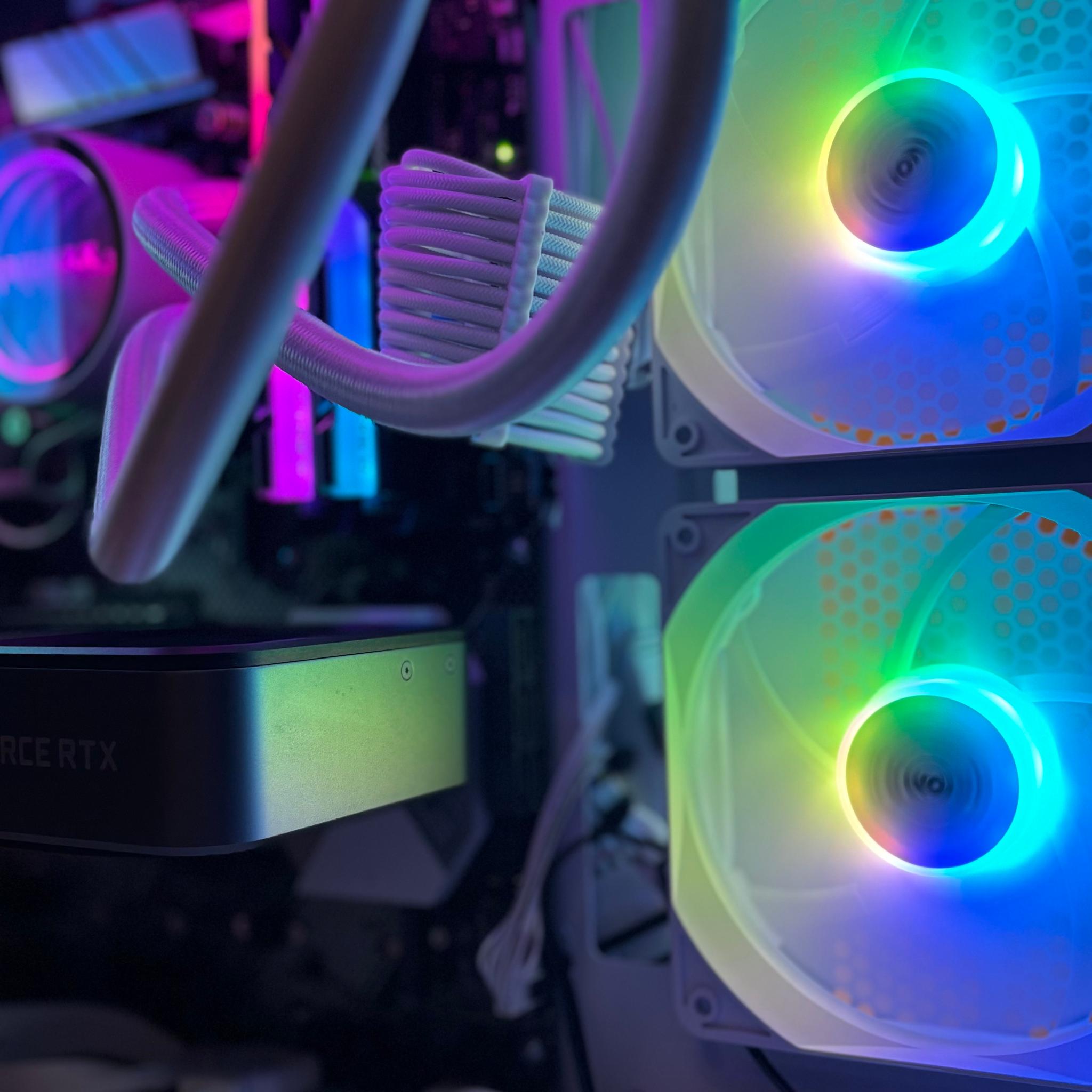 White Gaming PC - RTX 3070, Core i9 9900K, 16GB RAM, 512GB SSD