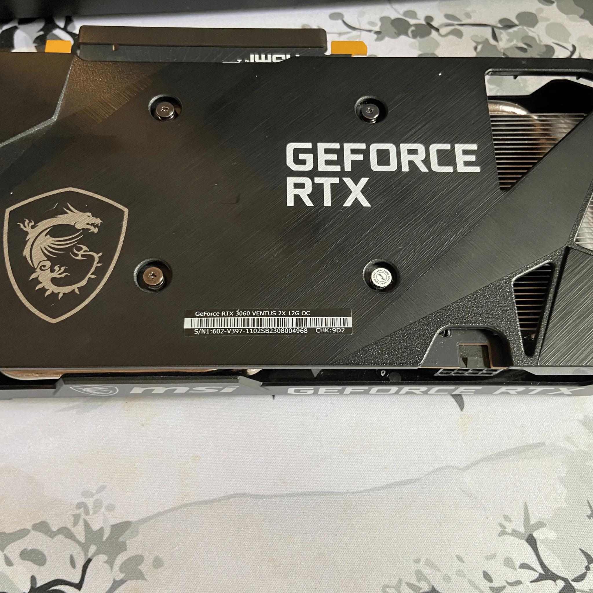 MSI NVIDIA Geforce RTX 3060 Ventus 2x OC12GB Graphics Card