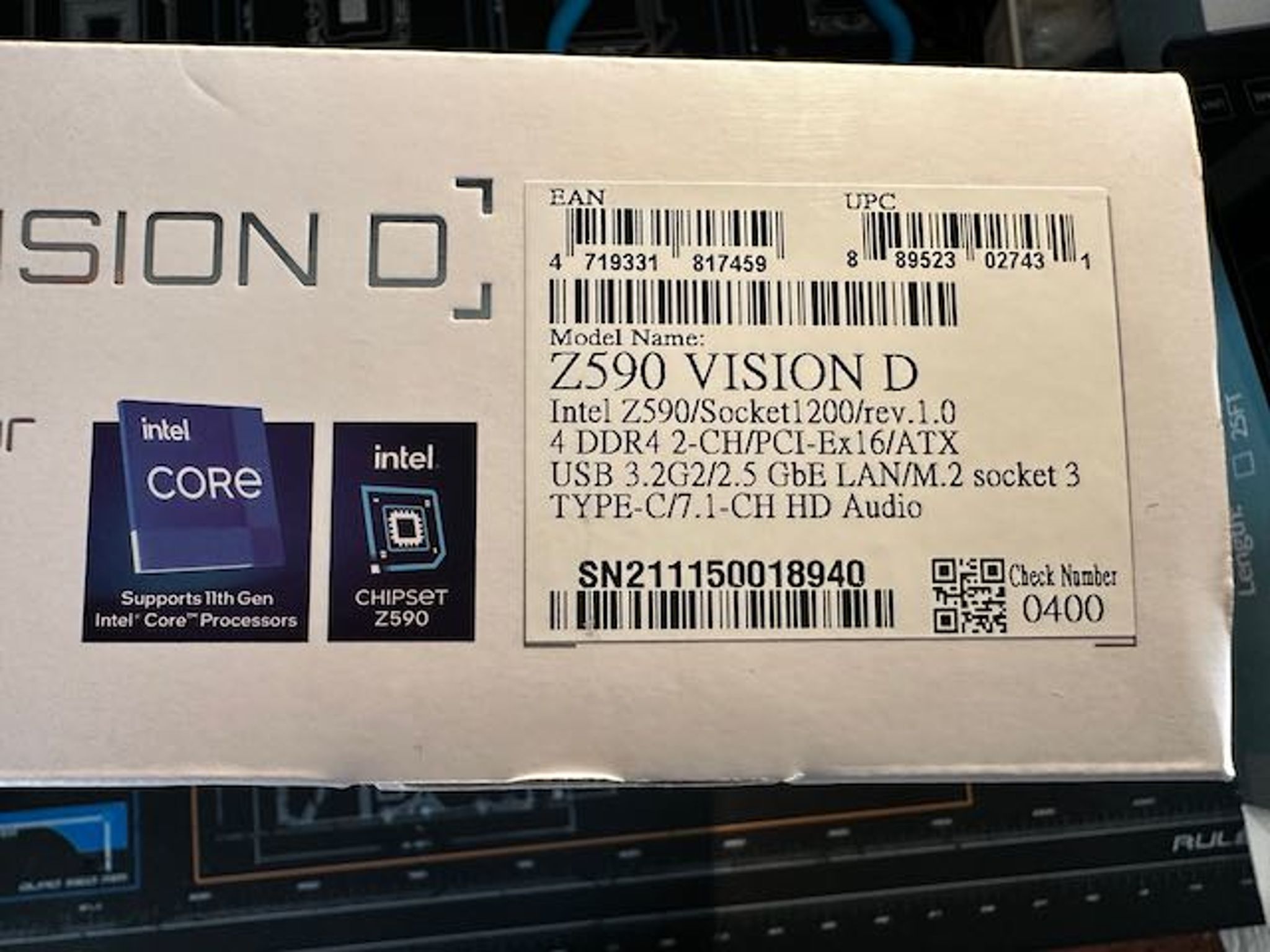 Gigabyte Z590 Vision D Creator LGA1200