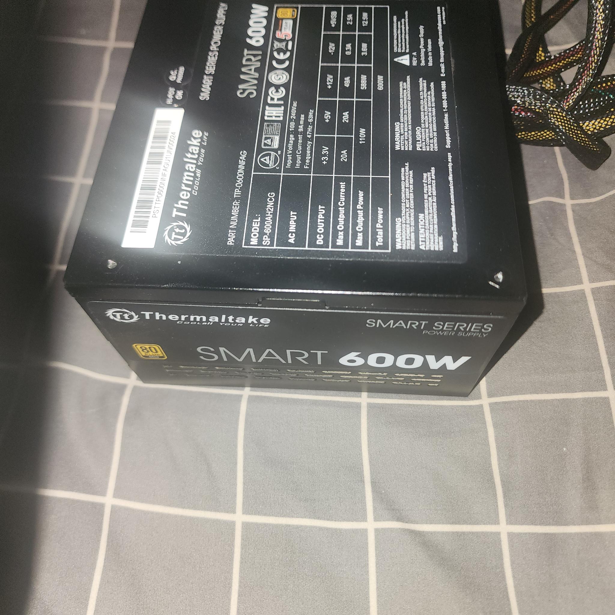 ThermalTake Smart600w 80+gold PSU