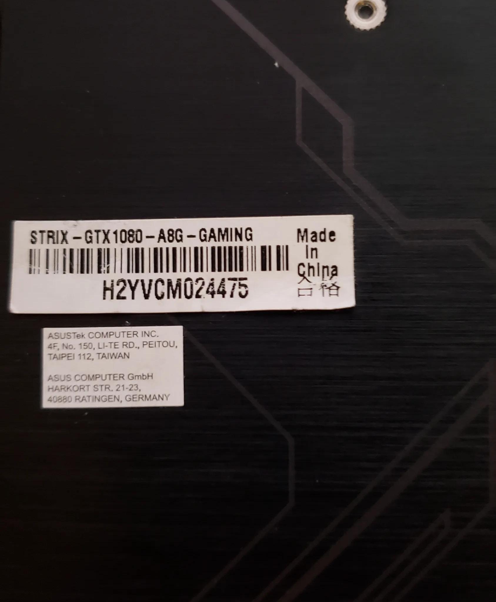 Asus ROG STRIX GTX 1080