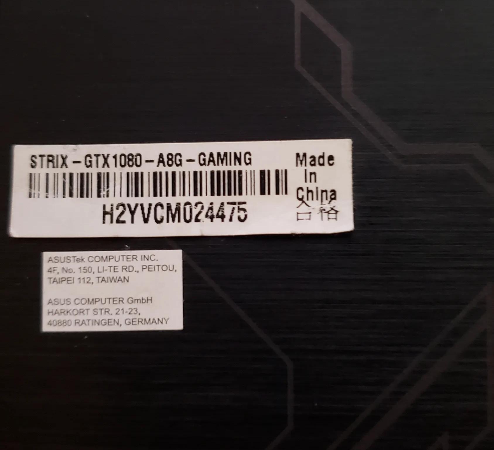 Asus ROG STRIX GTX 1080