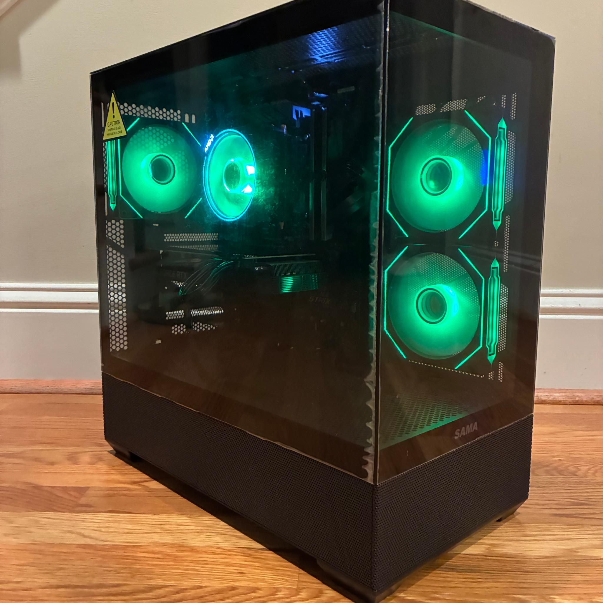 RTX 3060 Ti R7 2700X CUSTOM GAMING PC 16GB DDR4 1TB SSD WIFI 6E BLUETOOTH WINDOWS 10/11
