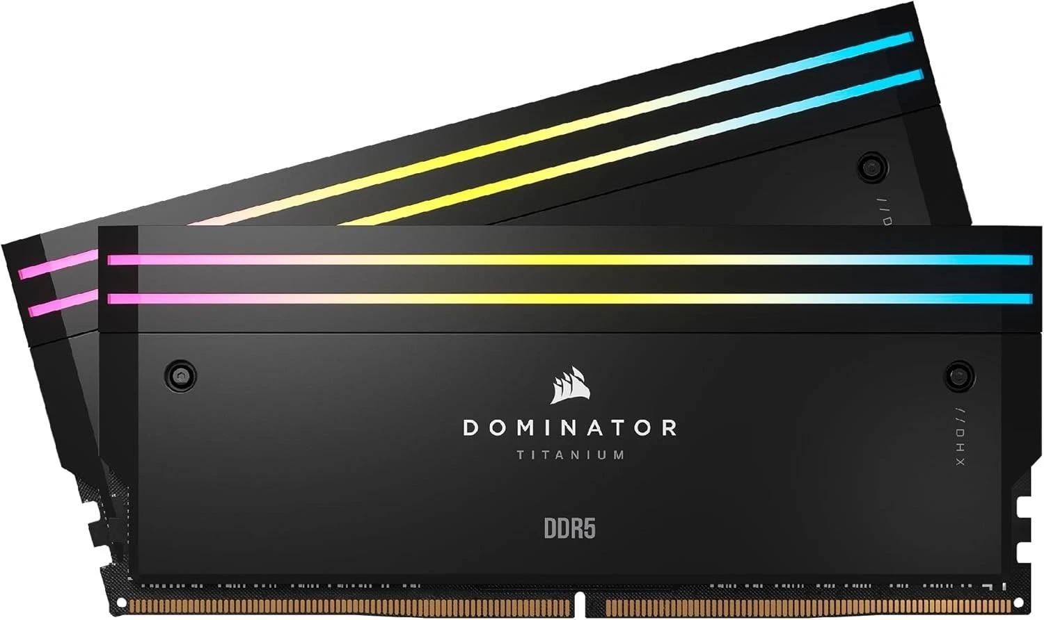 SELLING CORSAIR DOMINATOR TITANIUM 96GB (2 x 48GB) PC5-52800 (DDR5-6600) DIMM RGB Memory