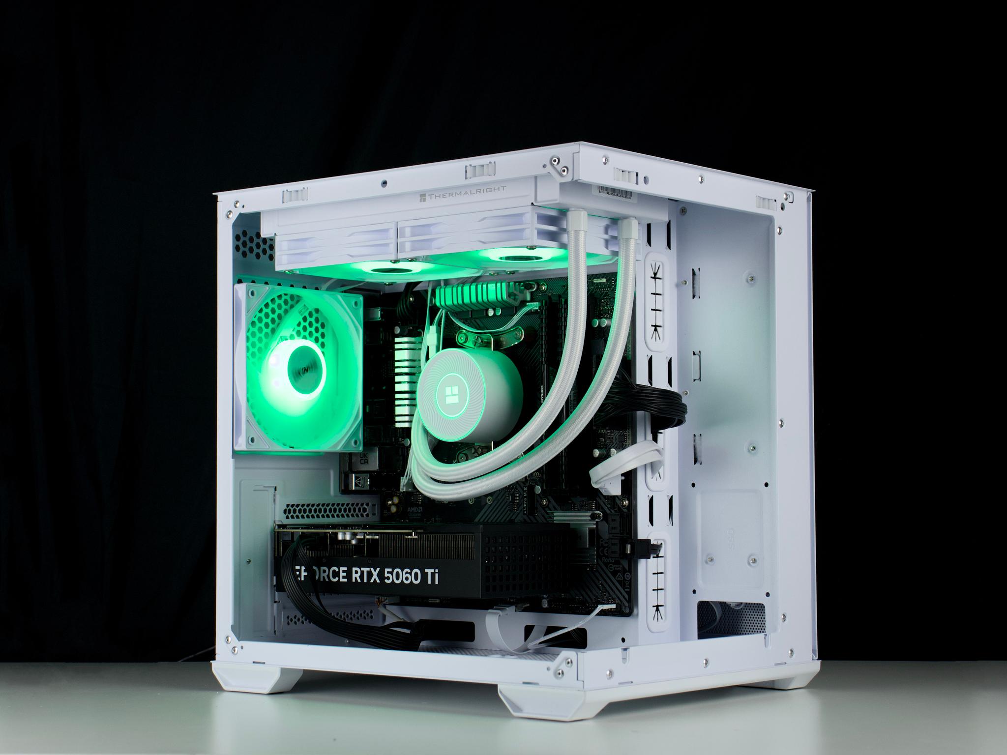 🧊❄️🧊 White Gaming PC – RTX 5060 TI, Ryzen 7 5700X, 32GB RAM, 1TB SSD - WiFi 🧊❄️🧊